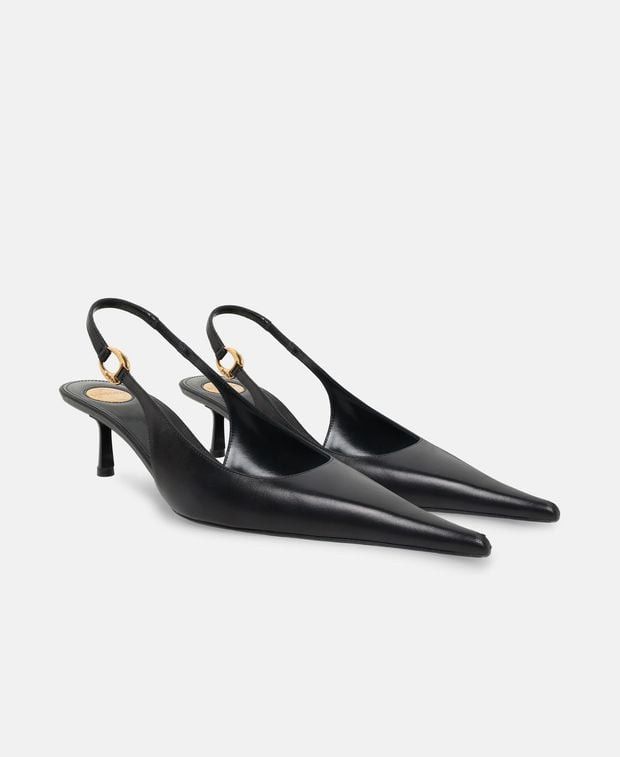 Saint Laurent Paris Nero Slingback pumps Size US 6 / IT 36 - 1 Thumbnail