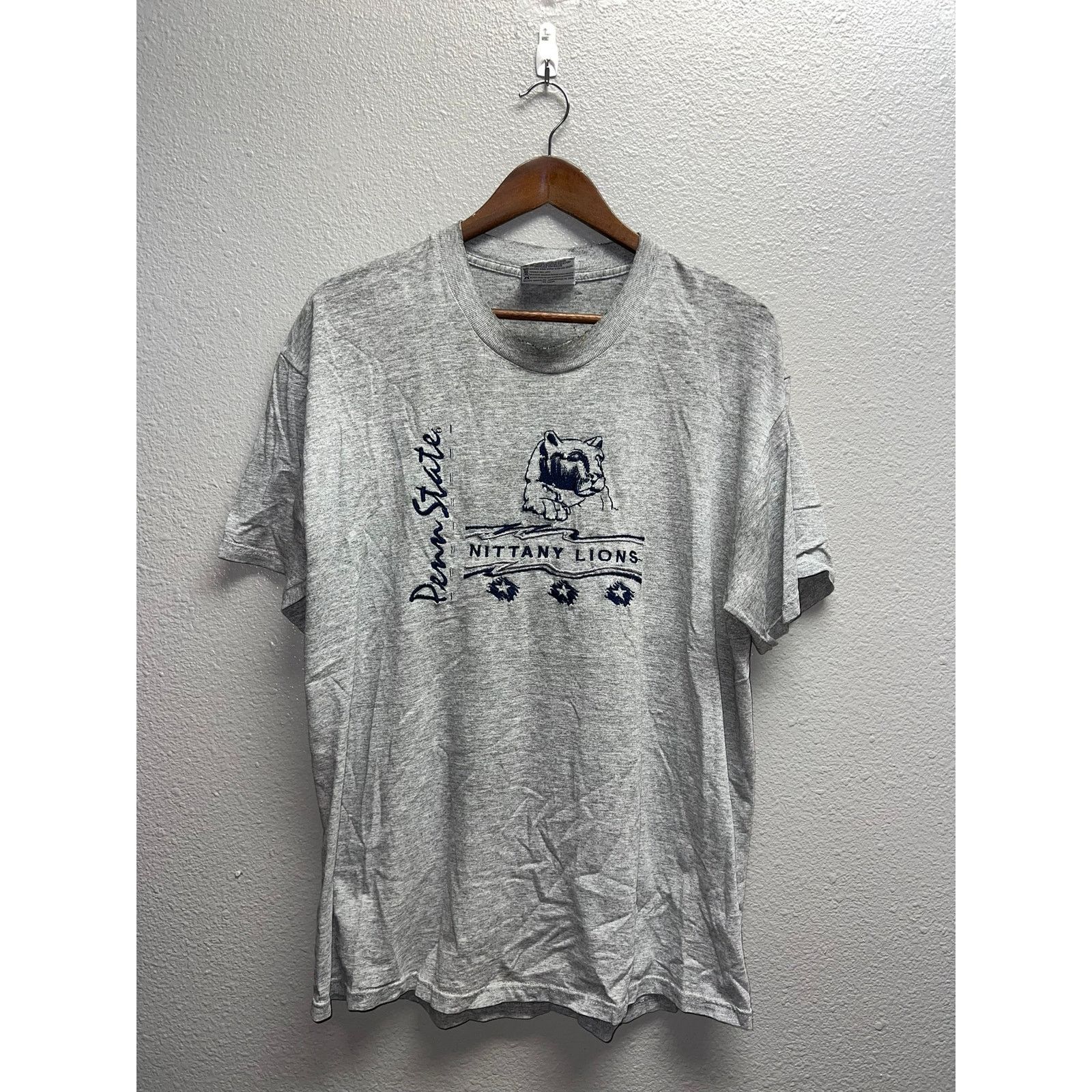 Lee Vintage Penn State Nittany Lions Shirt Heather Tee Gray 90s Size US L / EU 52-54 / 3 - 1 Thumbnail