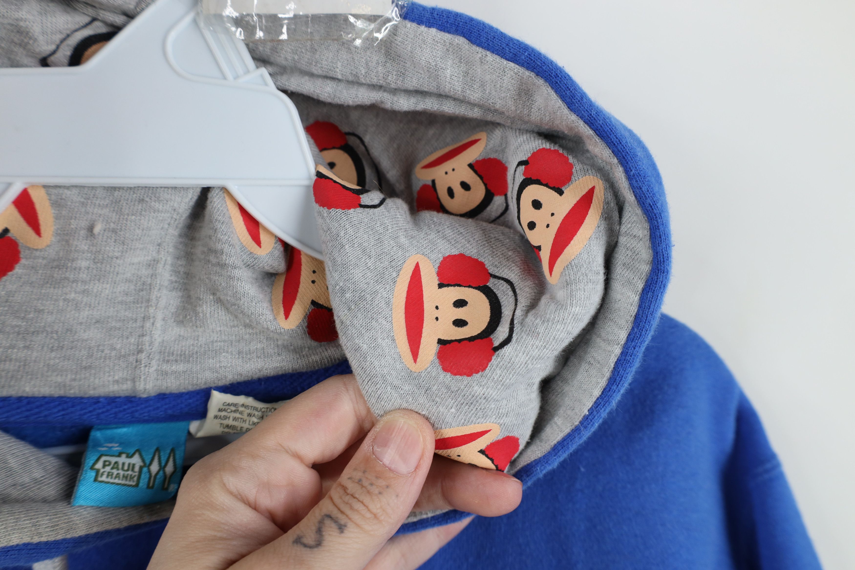 Paul Frank Vintage Y2K Paul Frank Spell Snowflake Monkey Hoodie Blue Size M / US 6-8 / IT 42-44 - 12 Thumbnail