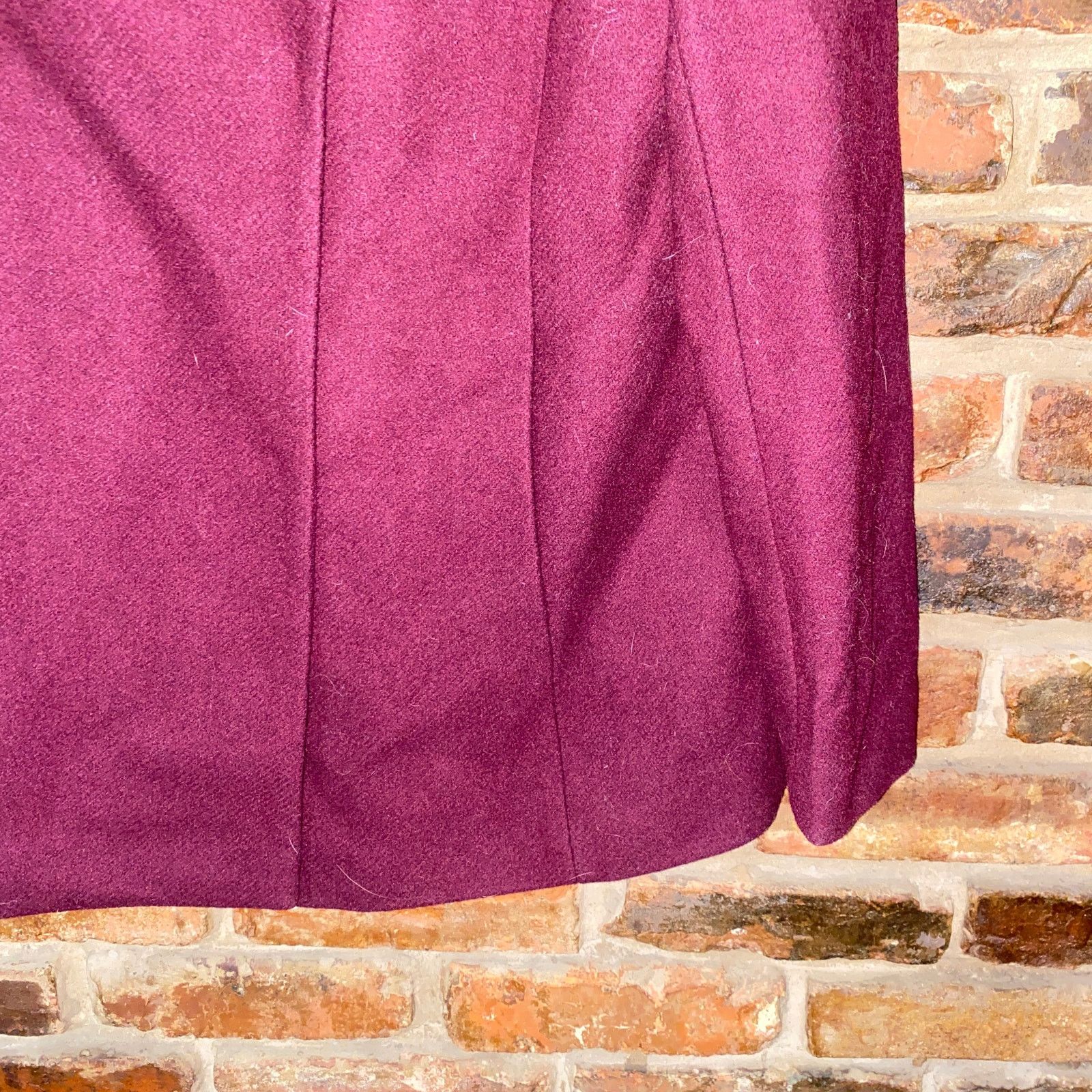 Other Halogen Burgundy Wool Blend Wrap Jacket Pea Coat Size Small Size S / US 4 / IT 40 - 3 Thumbnail