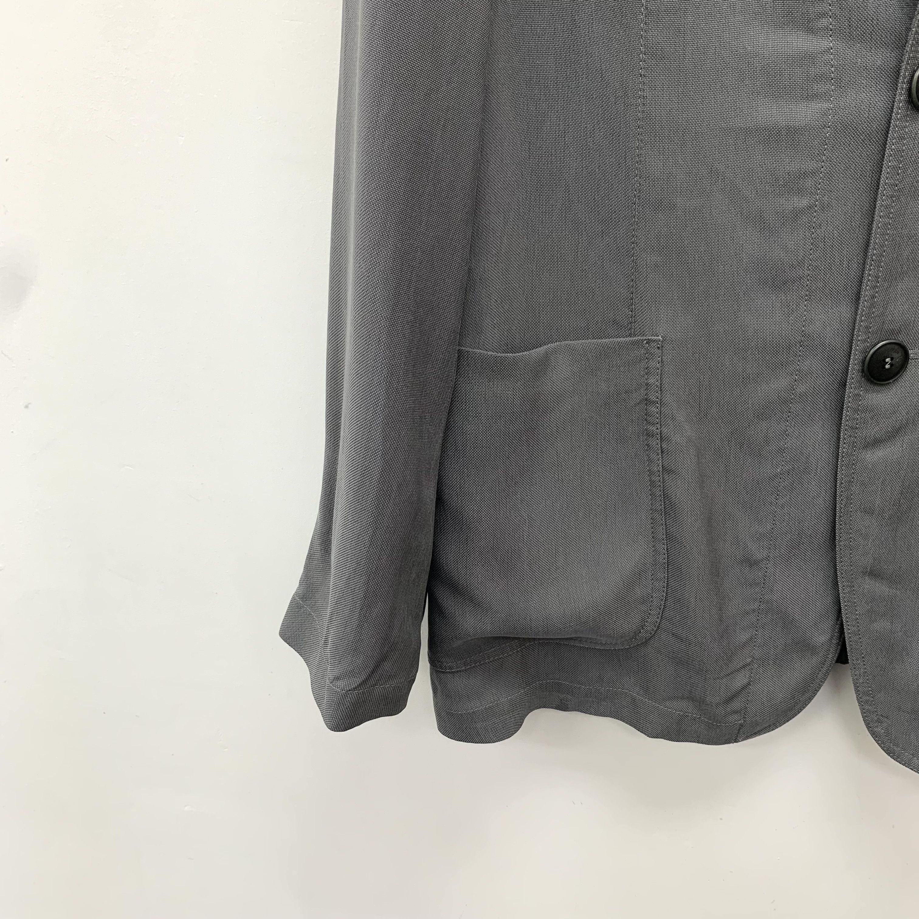 Armani Armani Single-Breasted Blazer Gray (48) Size 48R - 4 Thumbnail