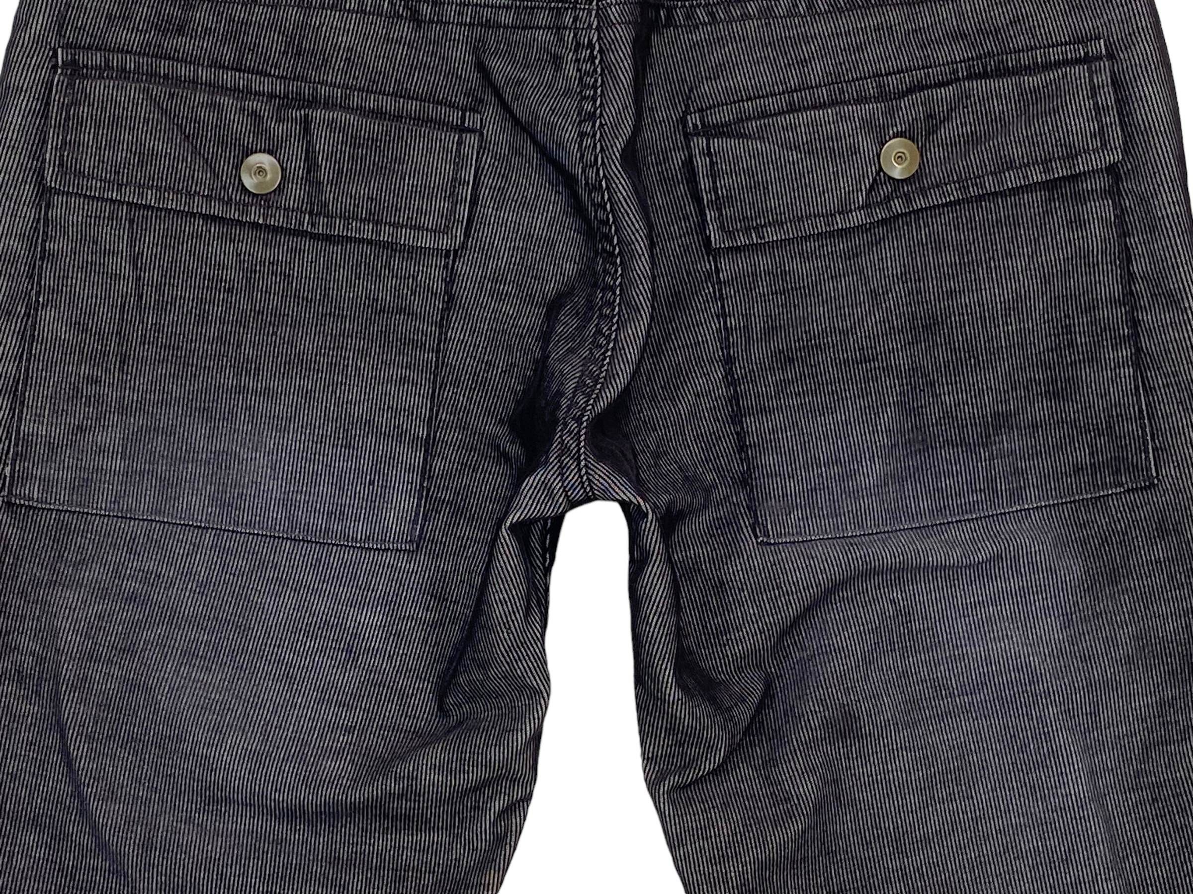 Japanese Brand Ikka Stripe Hickory Denim Japanese Multi Zipper Pants Size US 32 / EU 48 - 9 Thumbnail