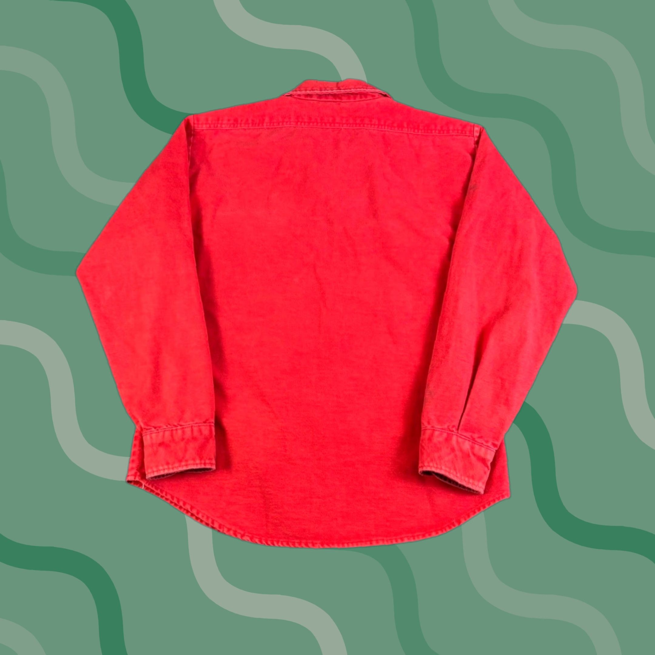 Doublet VINTAGE Five Brothers Red Long Sleeve Work Shirt Double Pocket Men M Size Medium M Vintage 1964 Workwear Casual Button-Up Cotton Sweater? Size US M / EU 48-50 / 2 - 1 Thumbnail