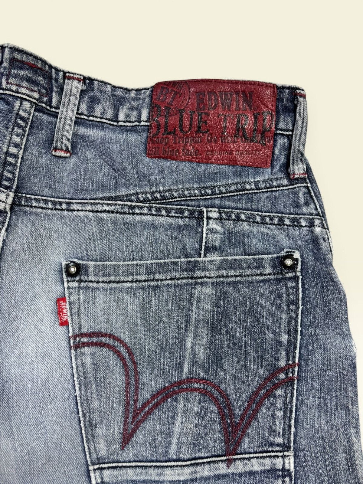 Comme des Garcons Japan Edwin Blue Trip Cargo Ultility Fade Jeans Size US 34 / EU 50 - 11 Thumbnail