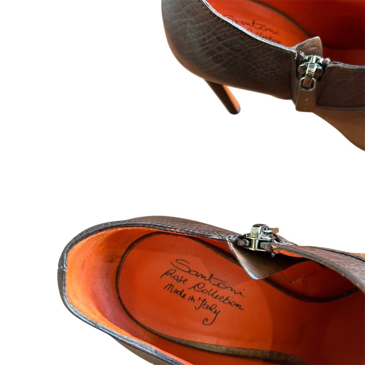 Santoni RARE SANTONI ITALY ROSE COLLECTION LEATHER ZIP ANKLE BOOTS Size US 6 / IT 36 - 5 Thumbnail