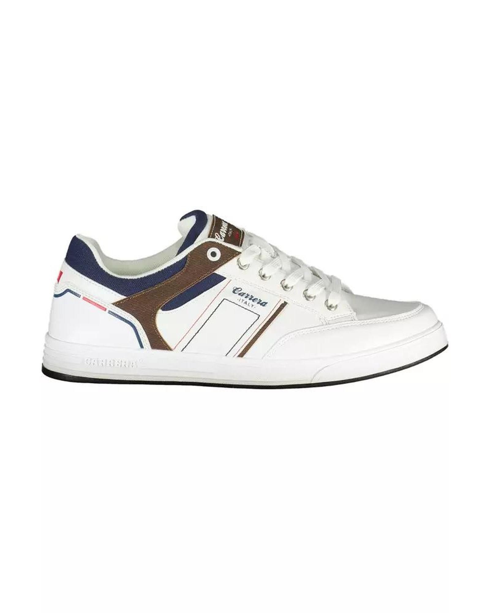 Carrera White Polyester Athletic Sneakers