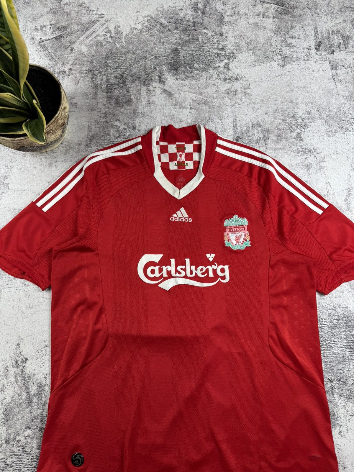 Adidas Vintage Liverpool 2008/2010 Away Football Shirt Jersey Kit Size US XL / EU 56 / 4 - 14 Thumbnail