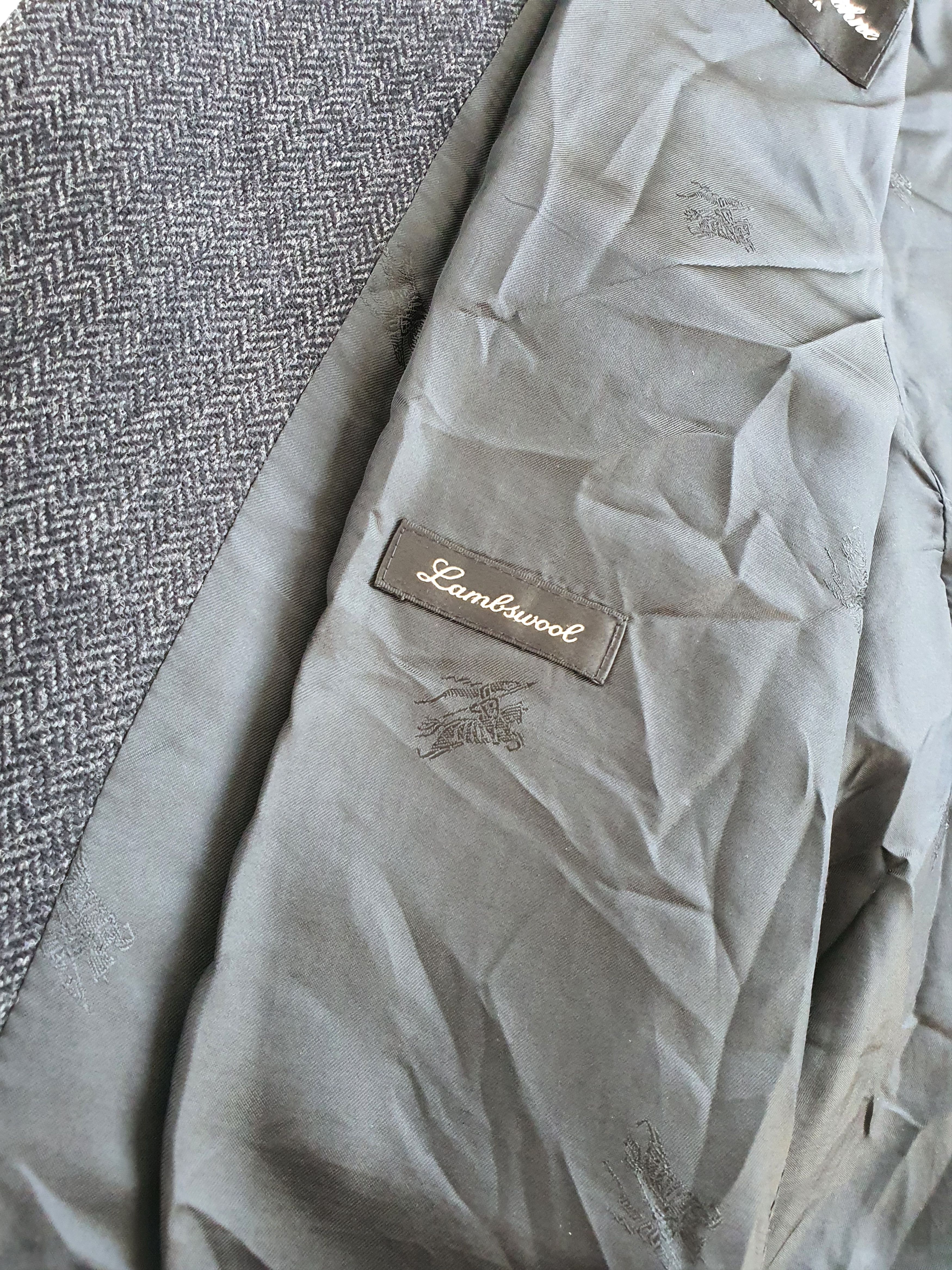 Burberry BURBERRY LONDON - Vintage Sports Coat Jacket - Herringbone Size 44R - 8 Thumbnail