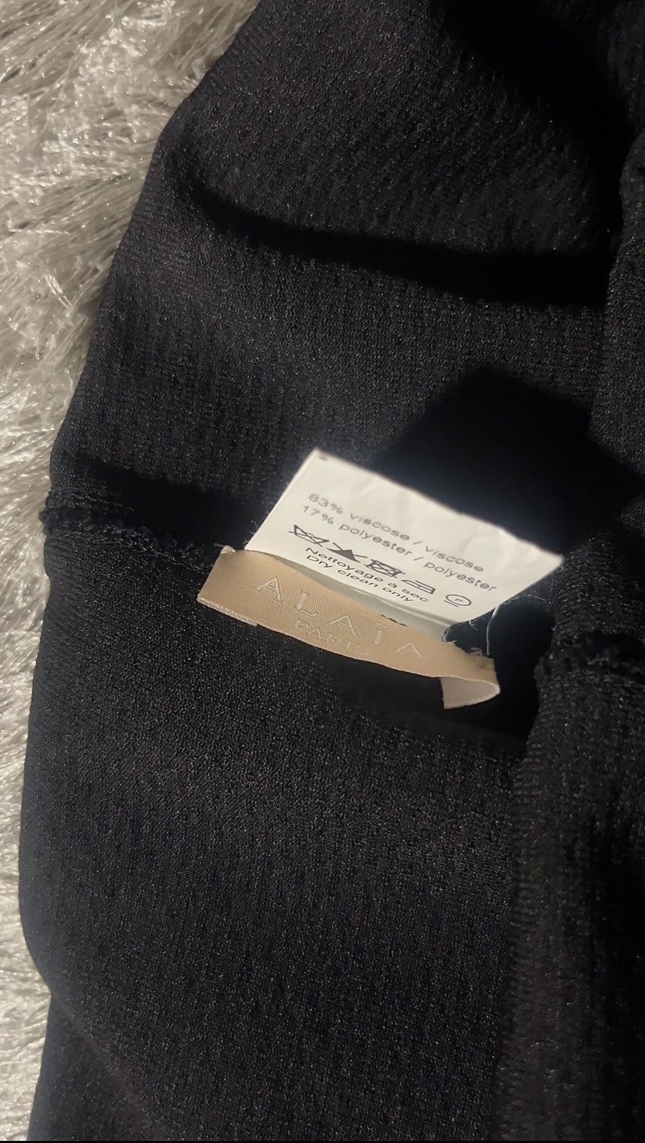 Alaia Alaia Black Knit Leggings High Waist Stretch Pants Size 38 Size 27" / US 4 / IT 40 - 3 Thumbnail