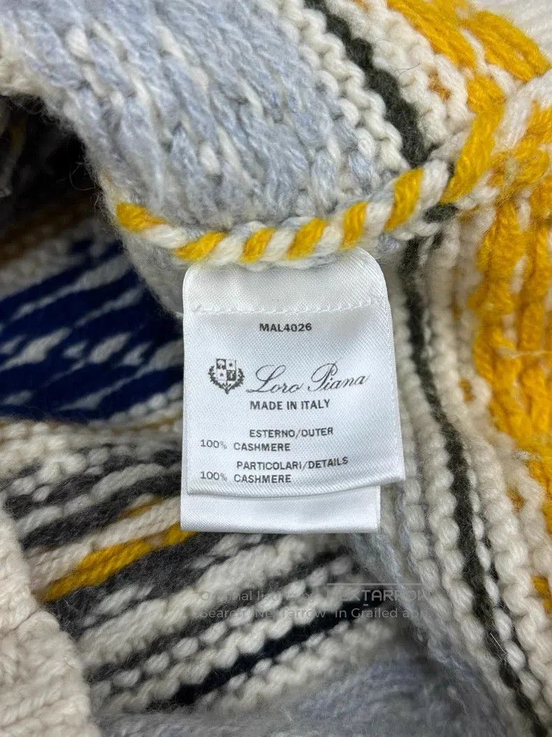 Loro Piana Loro Piana Holiday Series Colorful Printed Cashmere Sweate Size S / US 4 / IT 40 - 5 Thumbnail
