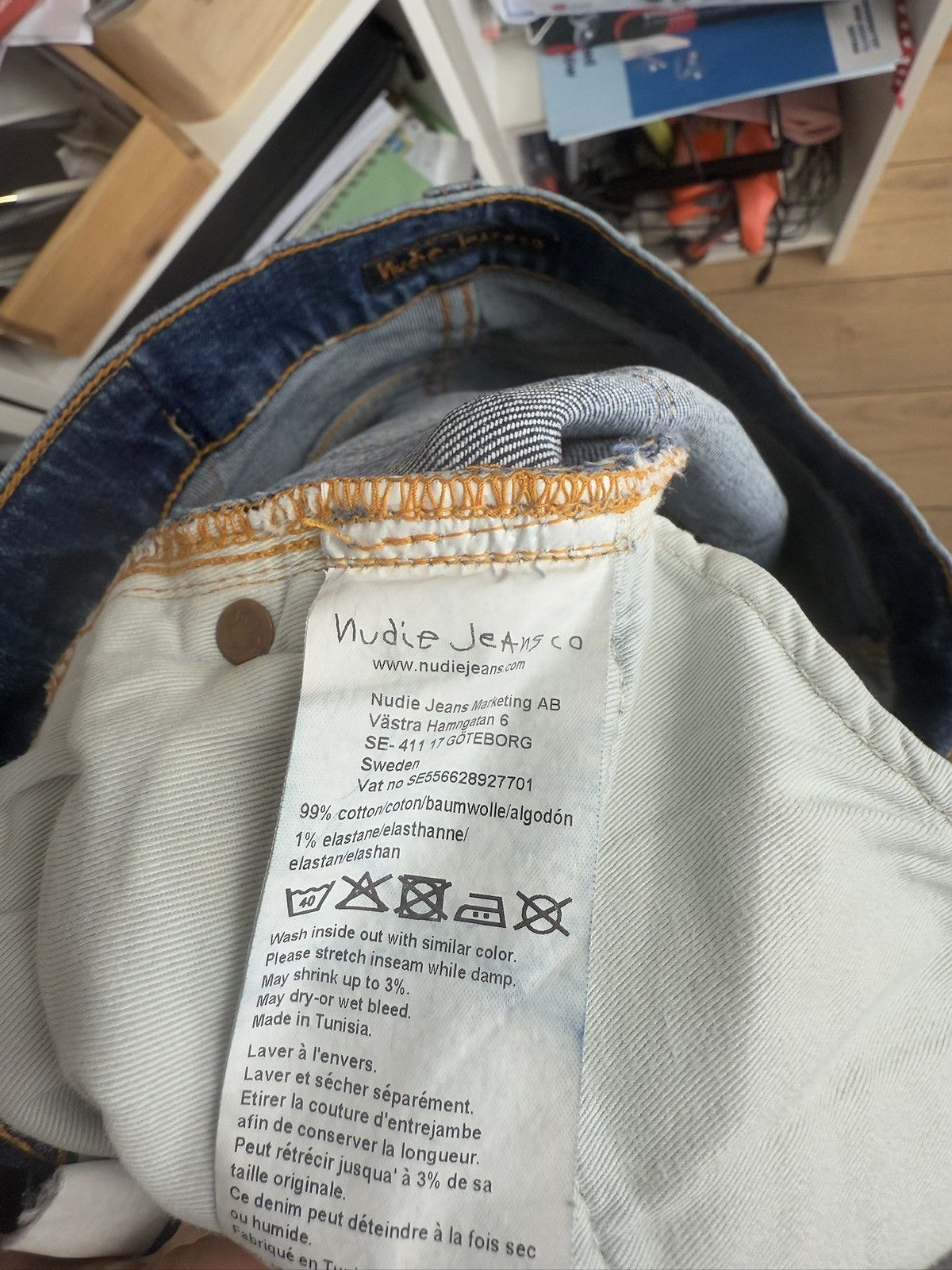 Designer × Nudie Jeans Nudie Jeans straight fit denim pants 31x32 designer casual Size US 31 - 9 Thumbnail