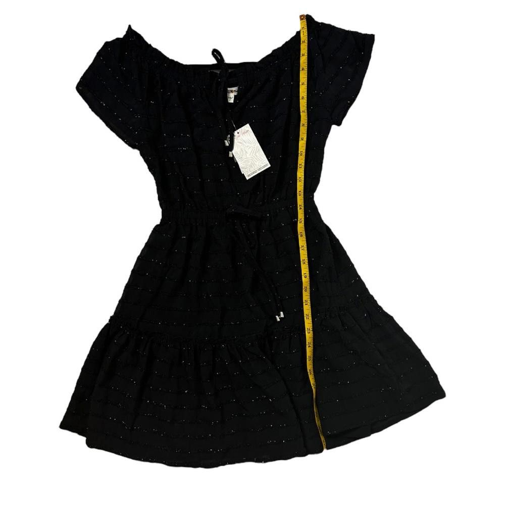 Other Miken l NWT Black Ruffled Dress Small Size S / US 4 / IT 40 - 6 Thumbnail