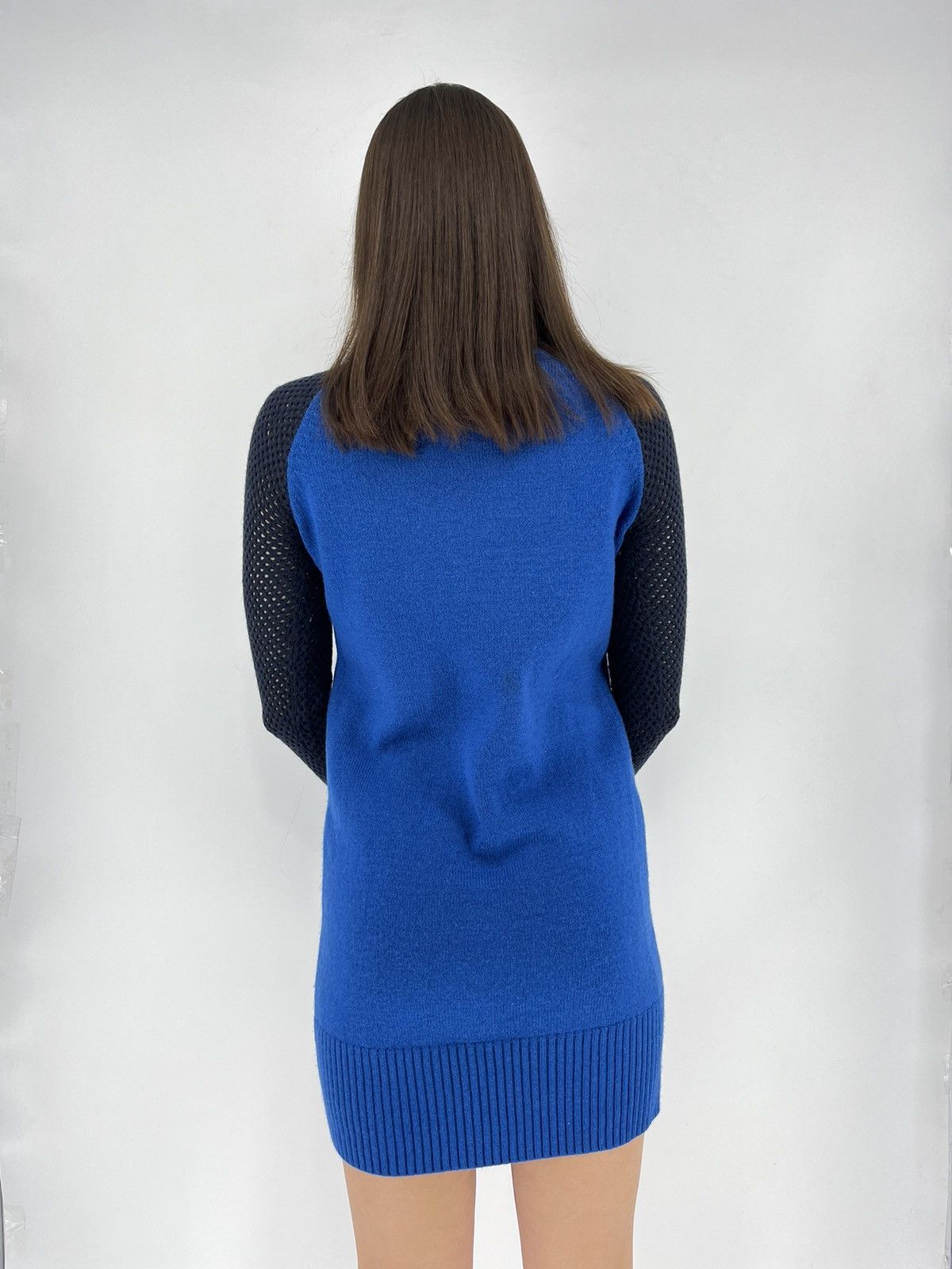 Moschino × Vintage Moschino Wool Mini Dress Central Heart Logo Size S / US 4 / IT 40 - 4 Thumbnail