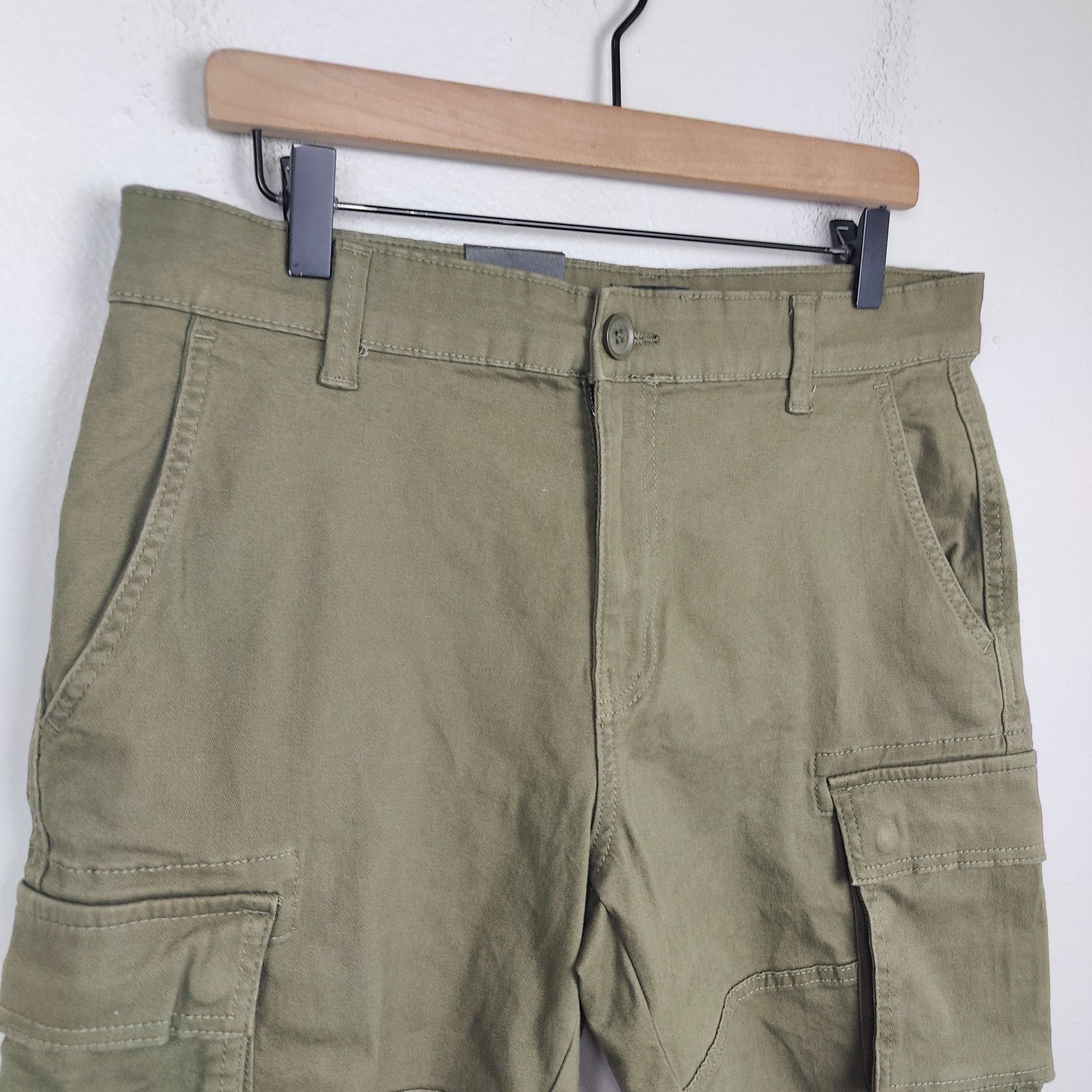 ONLY & SONS Only & Sons Onscam Stage Cargo Shorts Mens Large Olive Size US 34 / EU 50 - 2 Thumbnail
