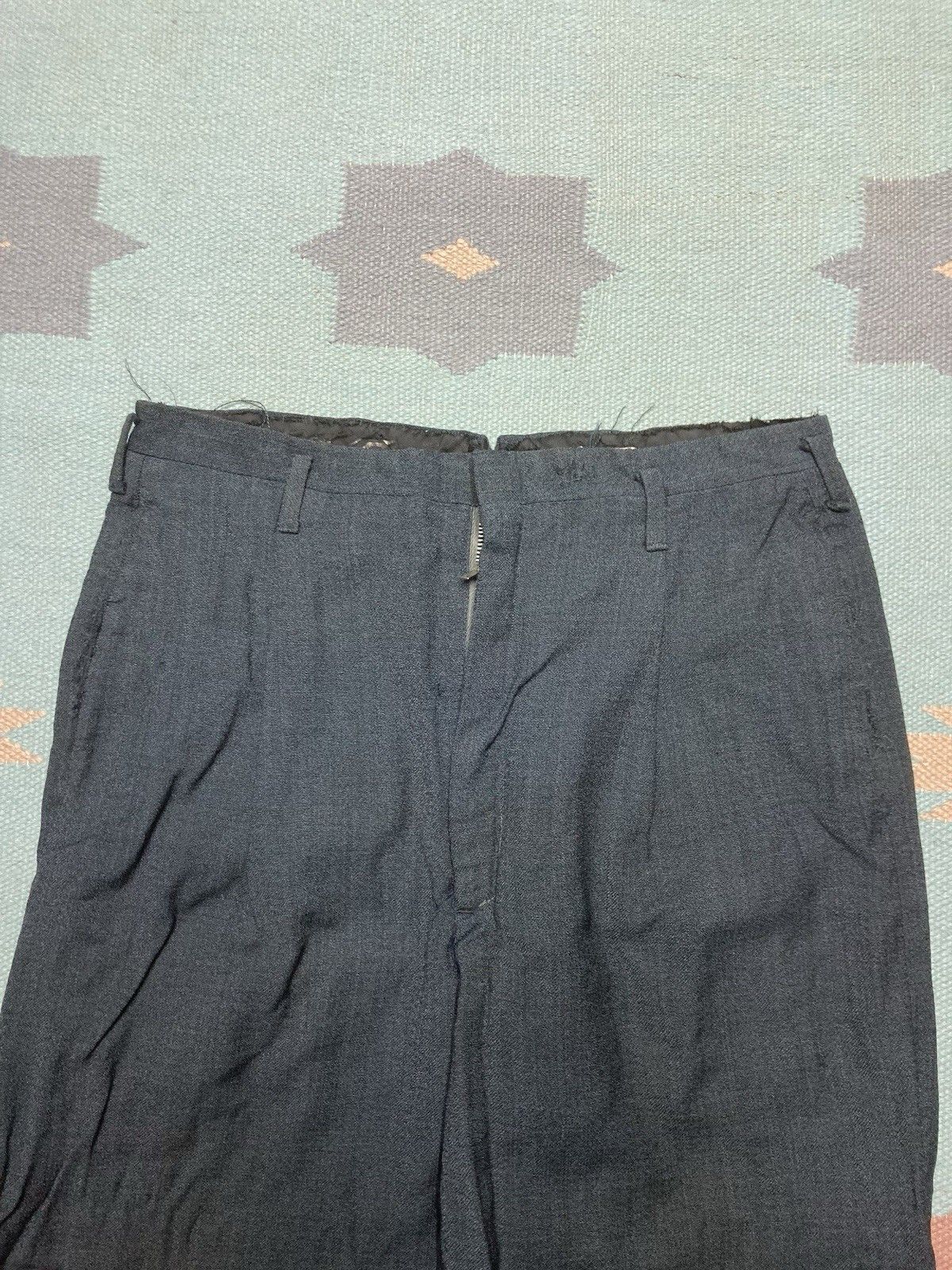 Vintage 1950s drop loop pants rayon wool? fleck rockabilly 30x28 Size US 30 / EU 46 - 5 Thumbnail