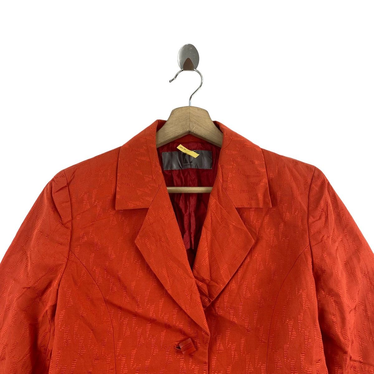 Karl Lagerfeld KARL LAGERFELD Linen Bright Orange Coat Size S / US 4 / IT 40 - 2 Thumbnail