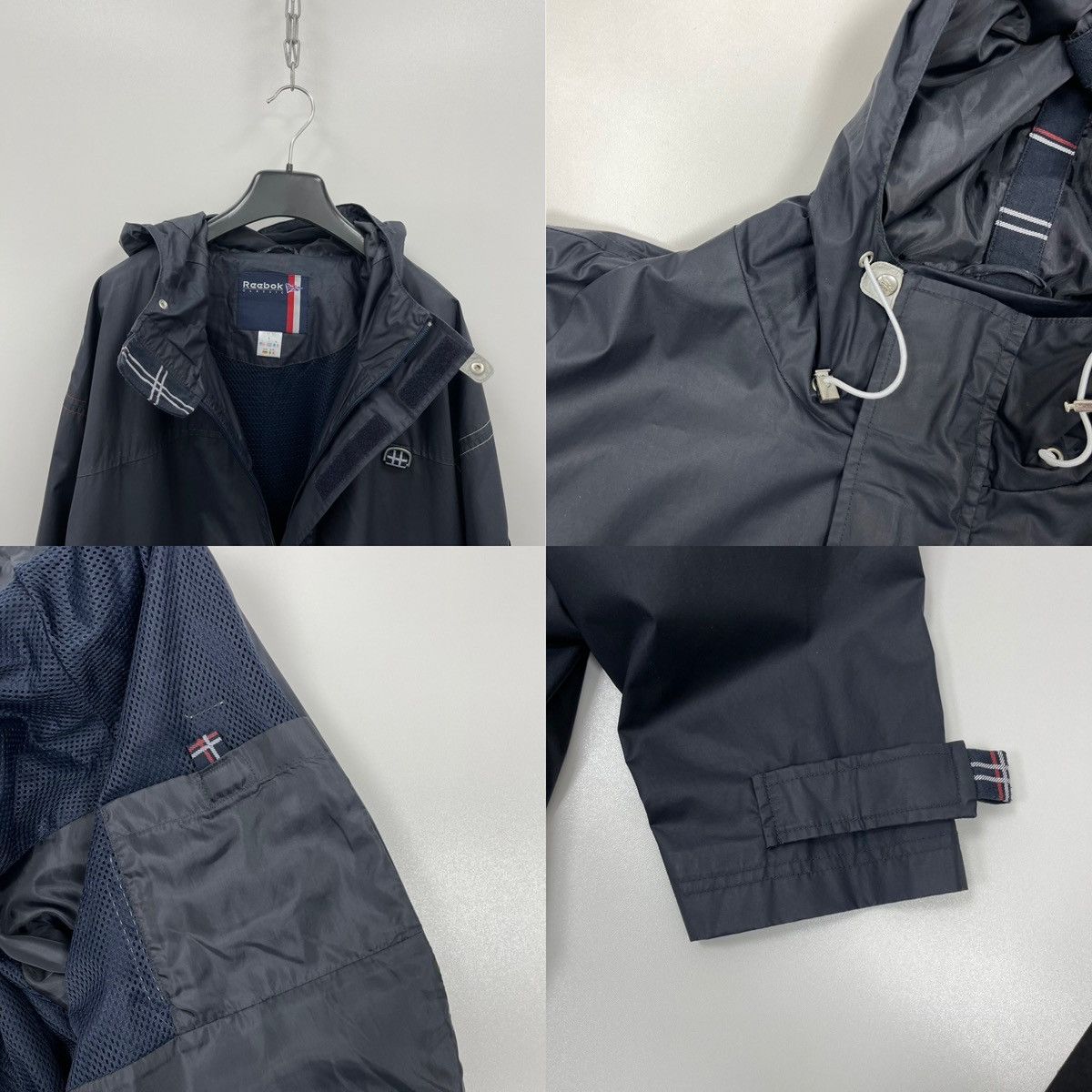 Reebok Reebok Classic Pocket Vintage Rain Jacket Blue Rare Size US M / EU 48-50 / 2 - 4 Thumbnail