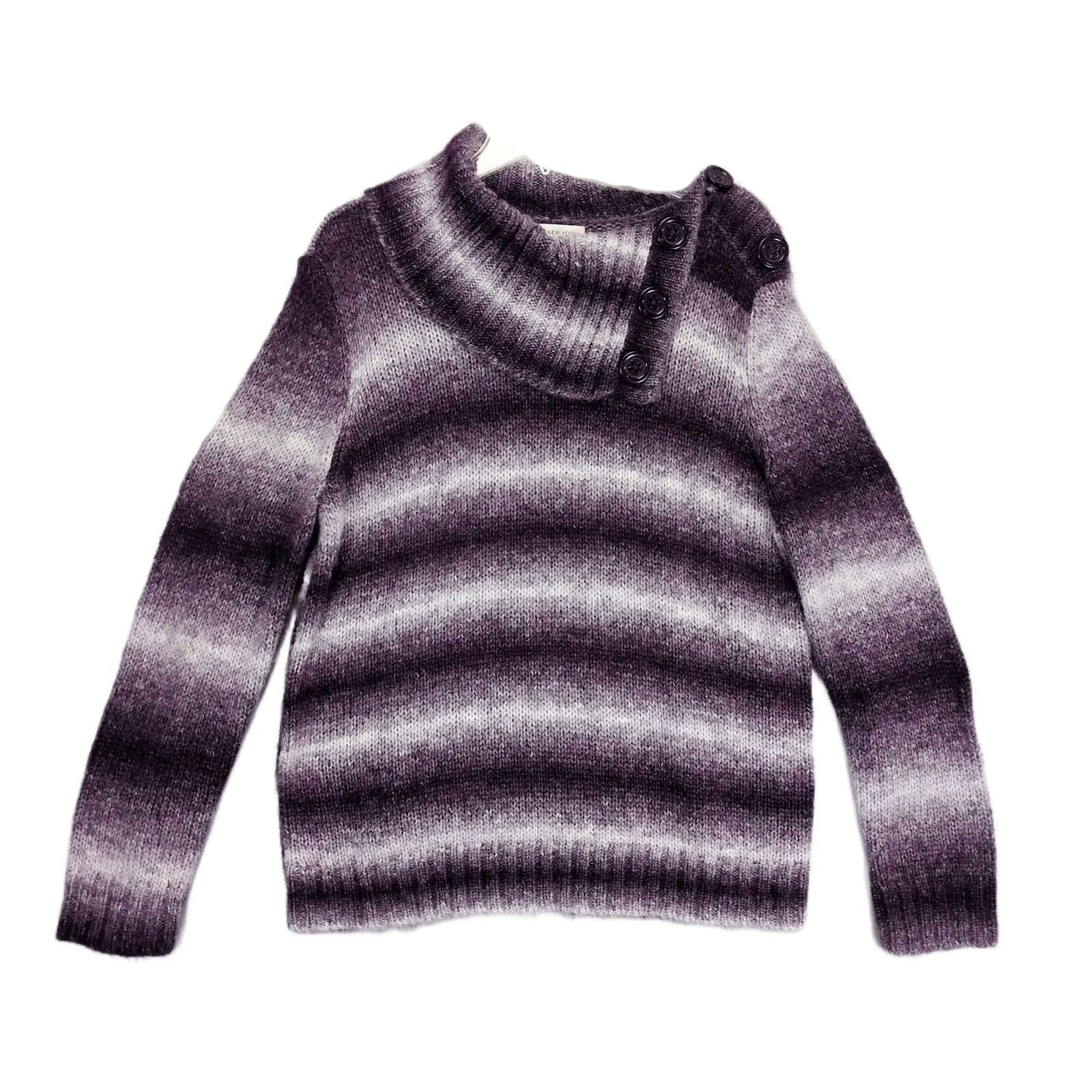 Jones New York Jones New York Sport Women's XL Purple Ombre Striped Sweater Size XL / US 12-14 / IT 48-50 - 1 Thumbnail