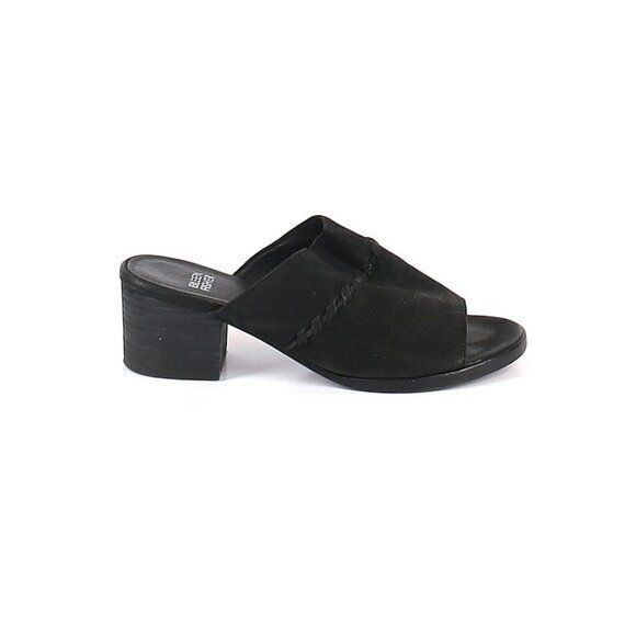 Eileen Fisher Eileen Fisher Kale Nubuck Leather Mule Slide 6 Block Heel Op Size US 6 / IT 36 - 2 Thumbnail