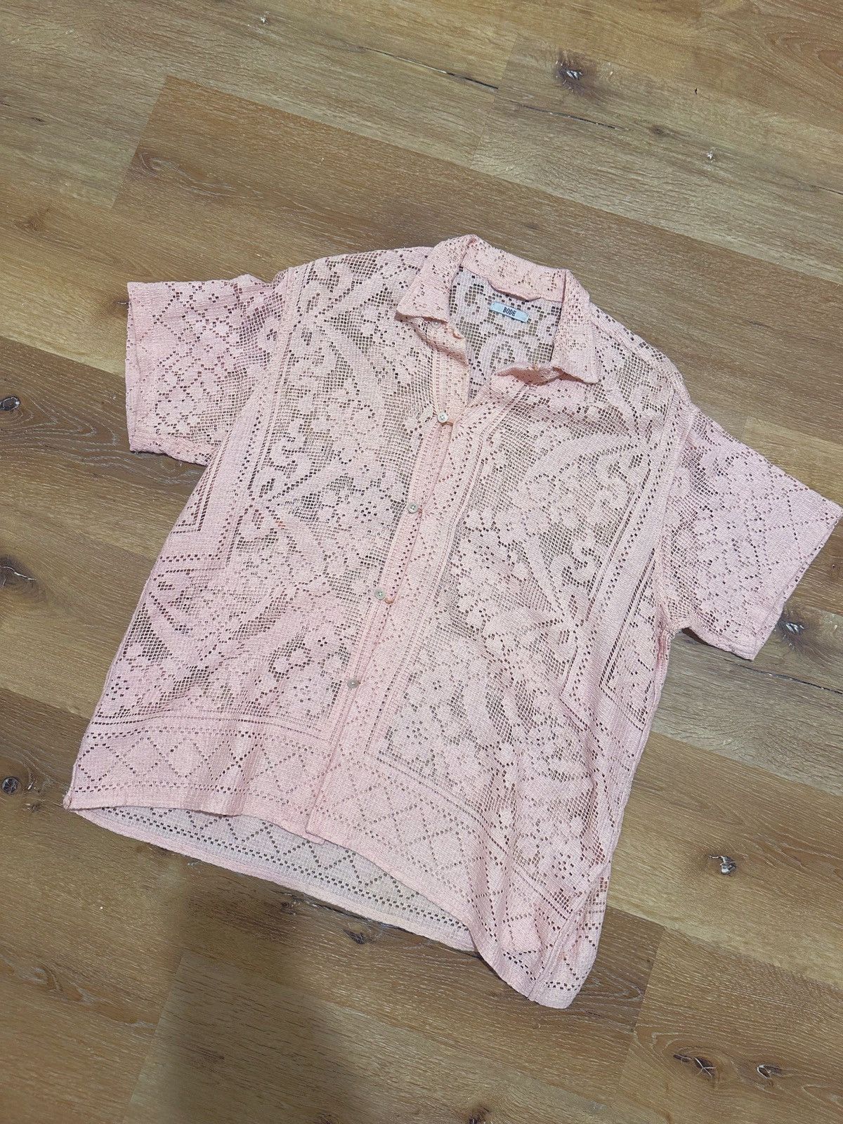 Bode Bode Ribbon Lace Shirt One of Kind Size US M / EU 48-50 / 2 - 1 Thumbnail