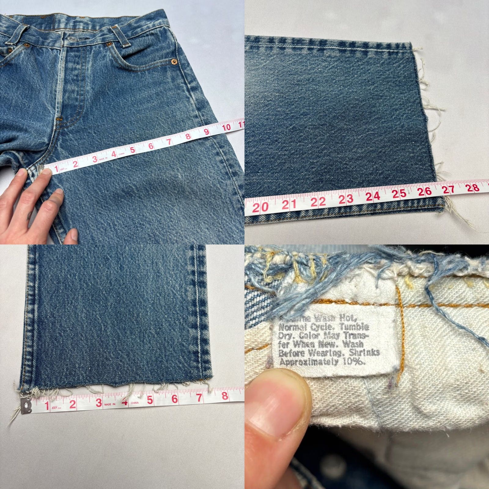 Levi's VINTAGE Levi's 701-0117 Student Fit Jeans Women 22x26 Blue Regular Straight Made in USA 80s 26x35 (22x26) Size 40" / US 18 - 8 Thumbnail