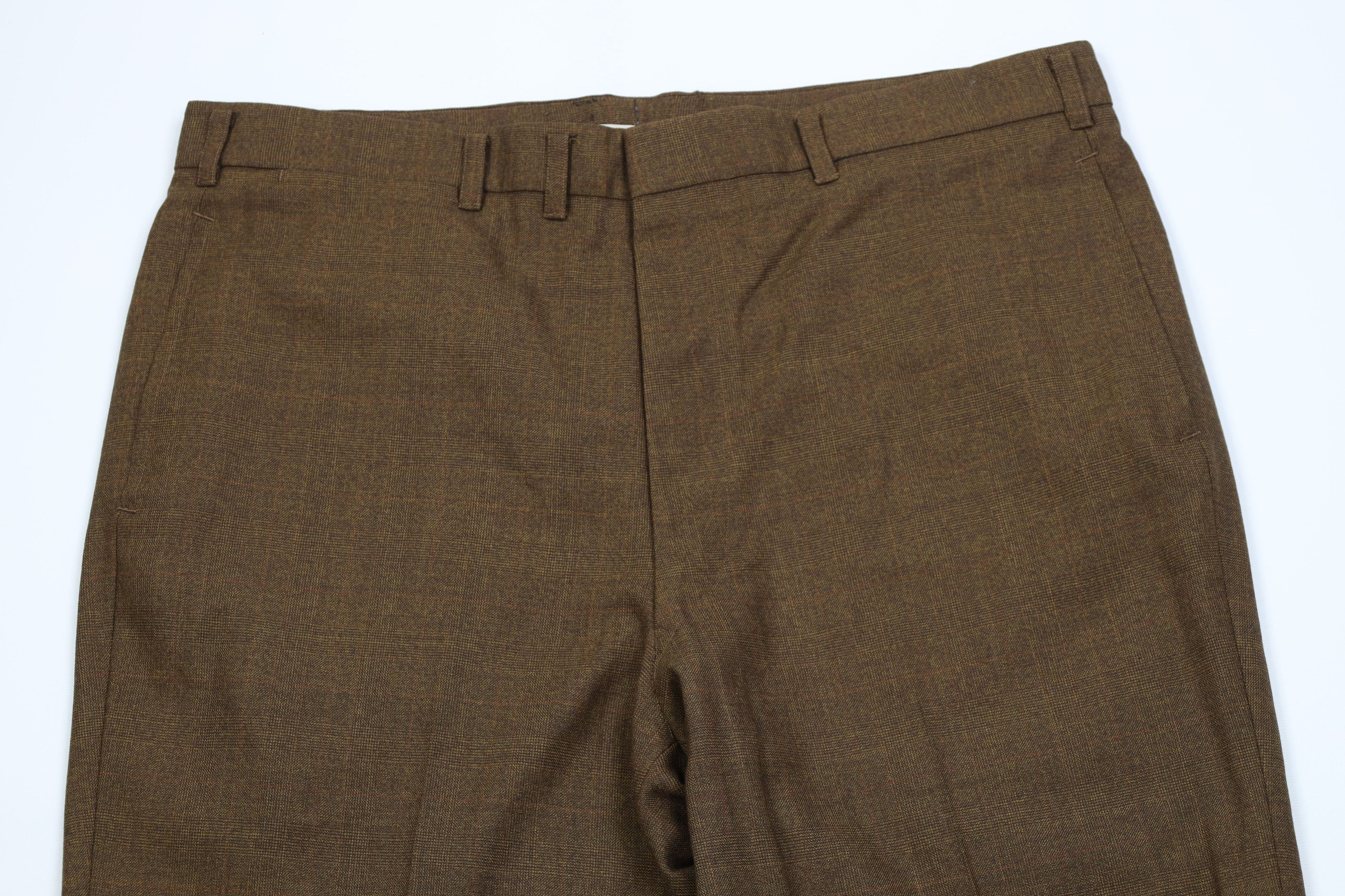 Vintage Vintage 70s Streetwear Wide Leg Chino Pants Trousers Plaid Size US 36 / EU 52 - 2 Thumbnail