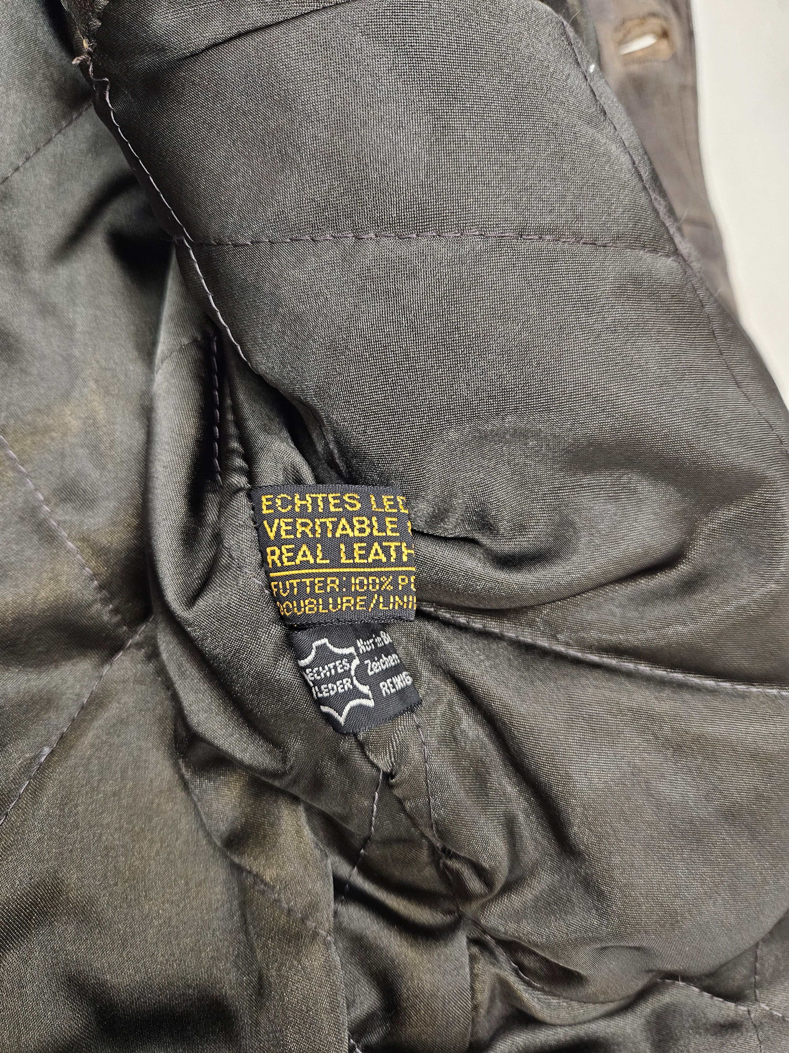 Genuine Leather Vintage Hein Gericke leather biker jacket Size US L / EU 52-54 / 3 - 17 Thumbnail