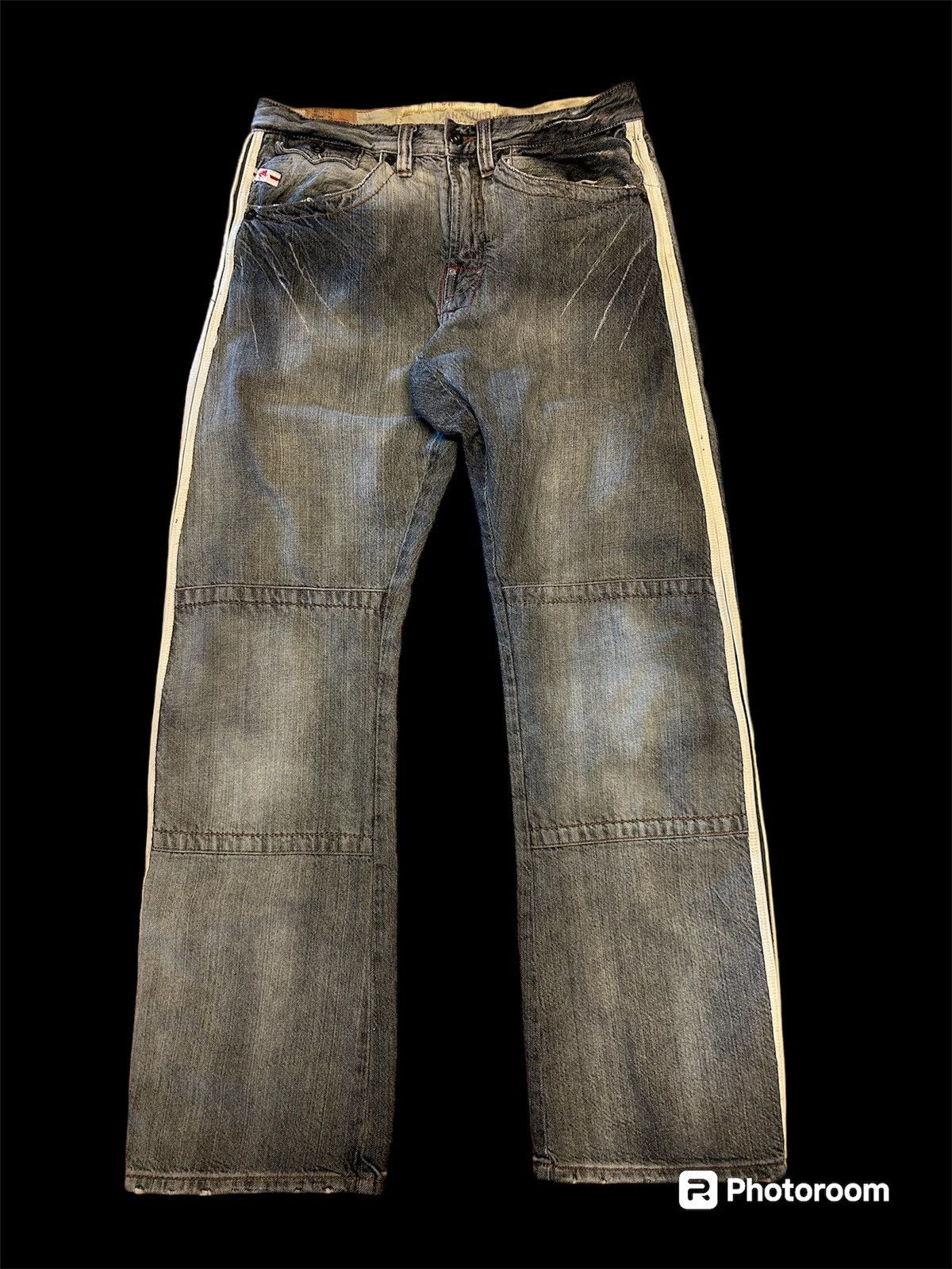 Number (N)ine Crazy Y2K Archive Style Baggy Wide Leg Distressed 