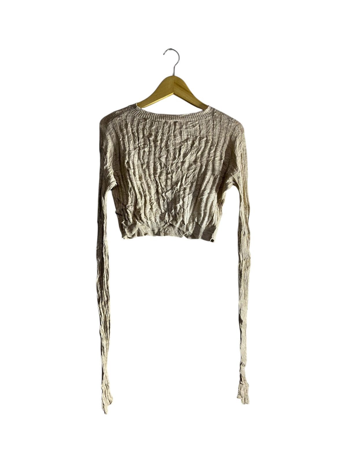 Acne Studios Acne Studios Kiko Rib Linen Blend Cardigan Size S / US 4 / IT 40 - 3 Thumbnail