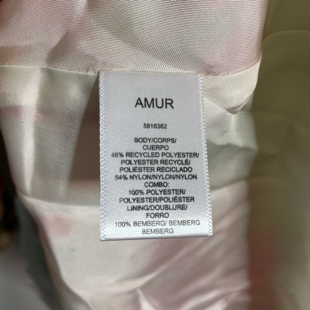 Amur NEW AMUR Dress Floral Tropical Puff Sleeve Mini Dress Red Si Size M / US 6-8 / IT 42-44 - 7 Thumbnail