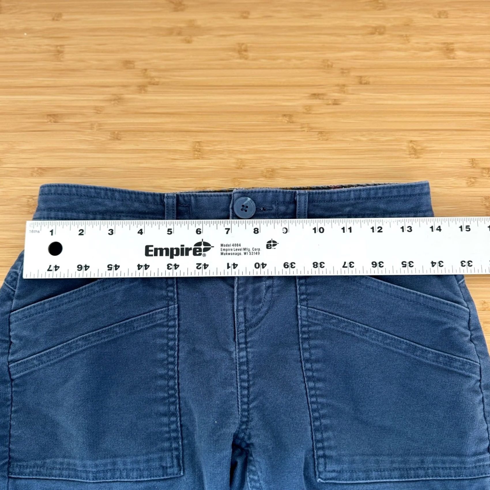 Prana Prana Nikit Cargo Pants Womens Size 2 Blue Organic Cotton Blend Casual Hike Size 26" / US 2 / IT 38 - 7 Thumbnail