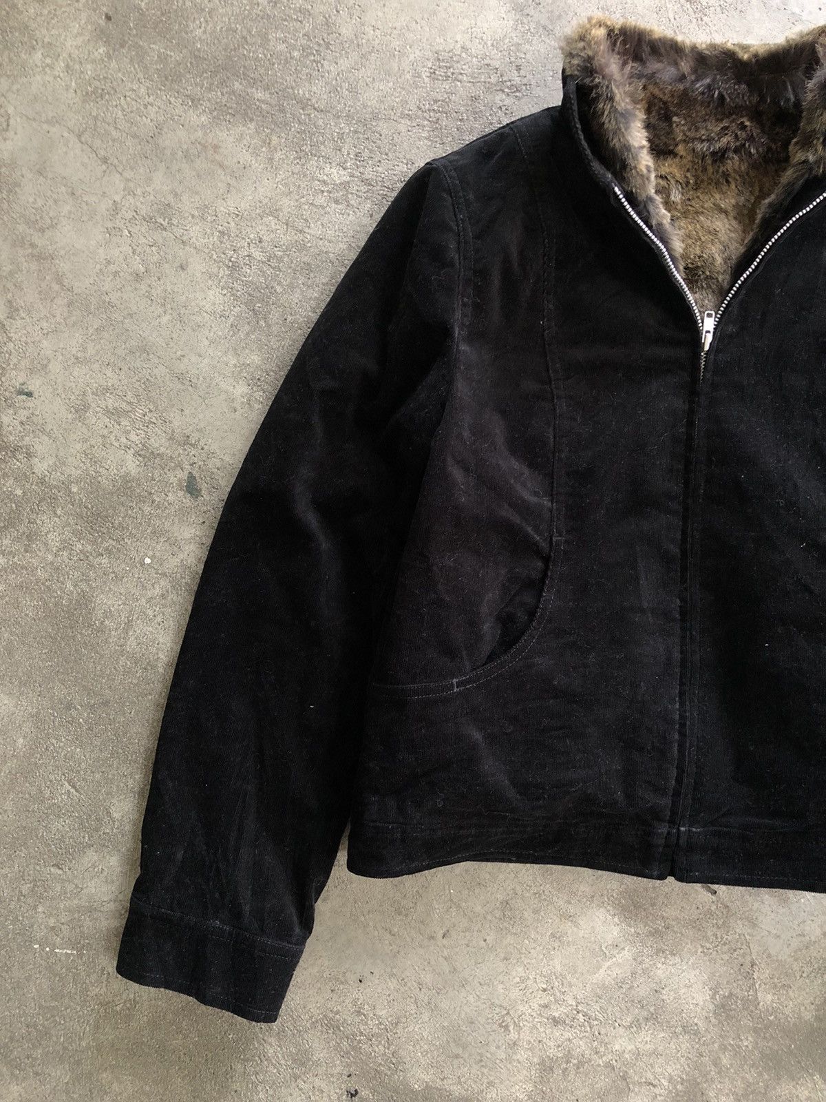 If Six Was Nine BLUE STREAK CORDUROY JACKET FUR LAYER IFSIXWASNINE LGB STYLE Size ONE SIZE - 5 Thumbnail