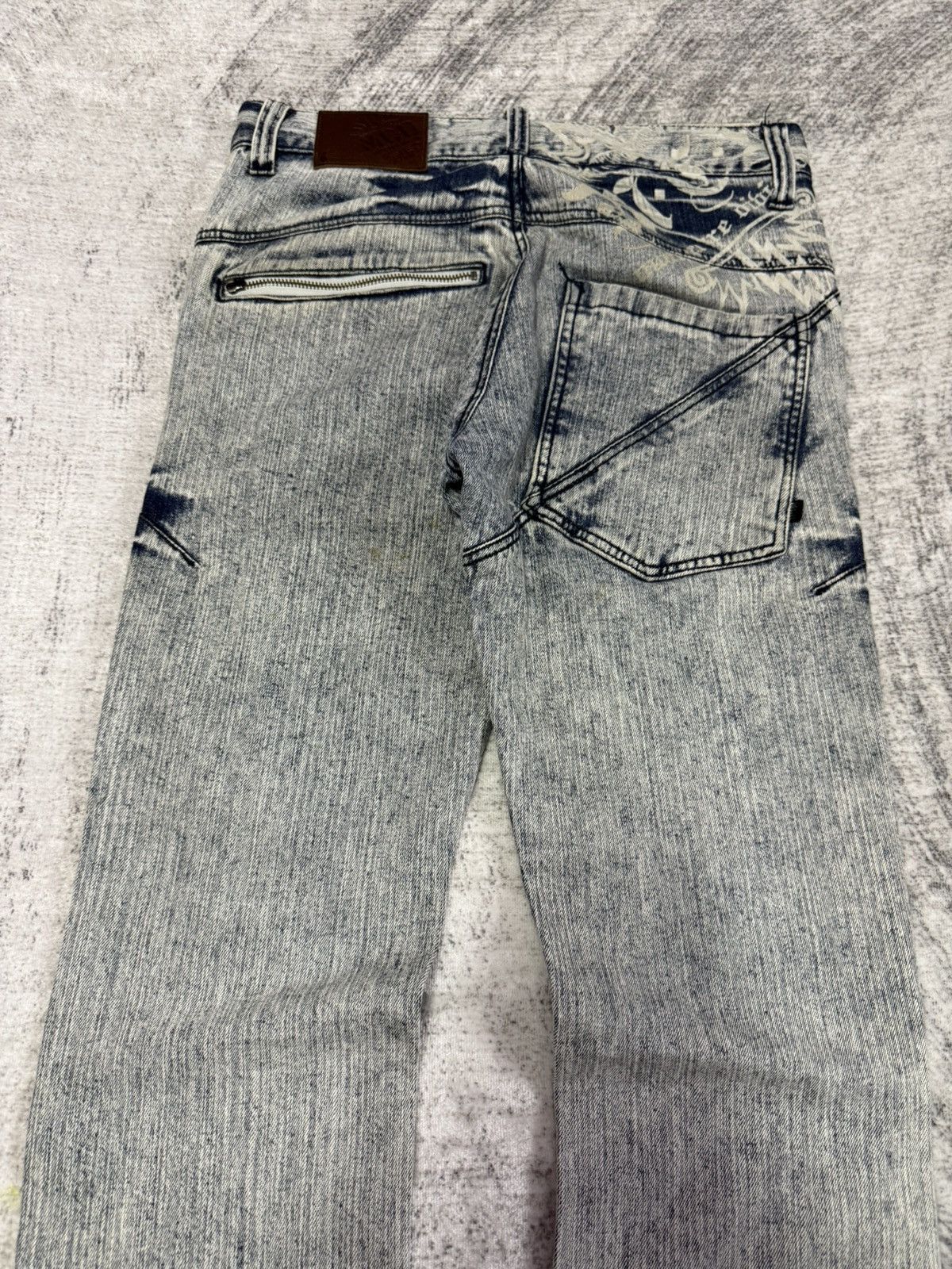 Japanese Brand × PHENOMENON MCD Japan Acid Wash Deconstructed Distressed Jeans Size US 30 / EU 46 - 2 Thumbnail