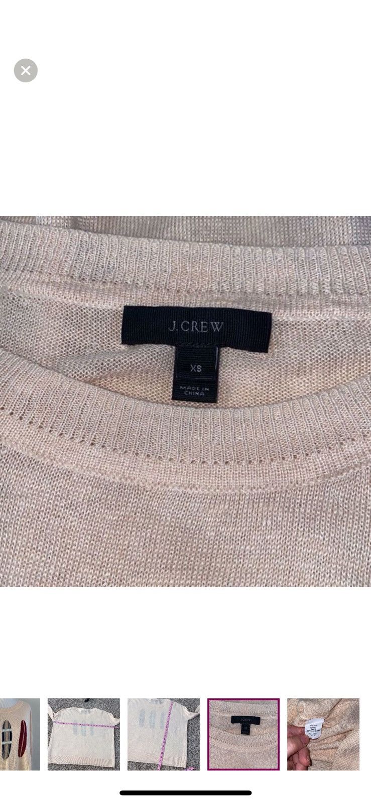 J.Crew J. Crew XS linen surfboard sweater Size XS / US 0-2 / IT 36-38 - 3 Thumbnail
