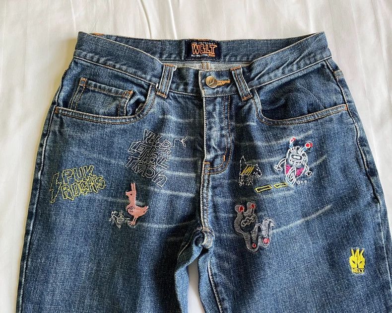 Walter Van Beirendonck Vintage Walter Van Beirendonck Embroidered Jeans-2506 Size 26" / US 2 / IT 38 - 4 Thumbnail