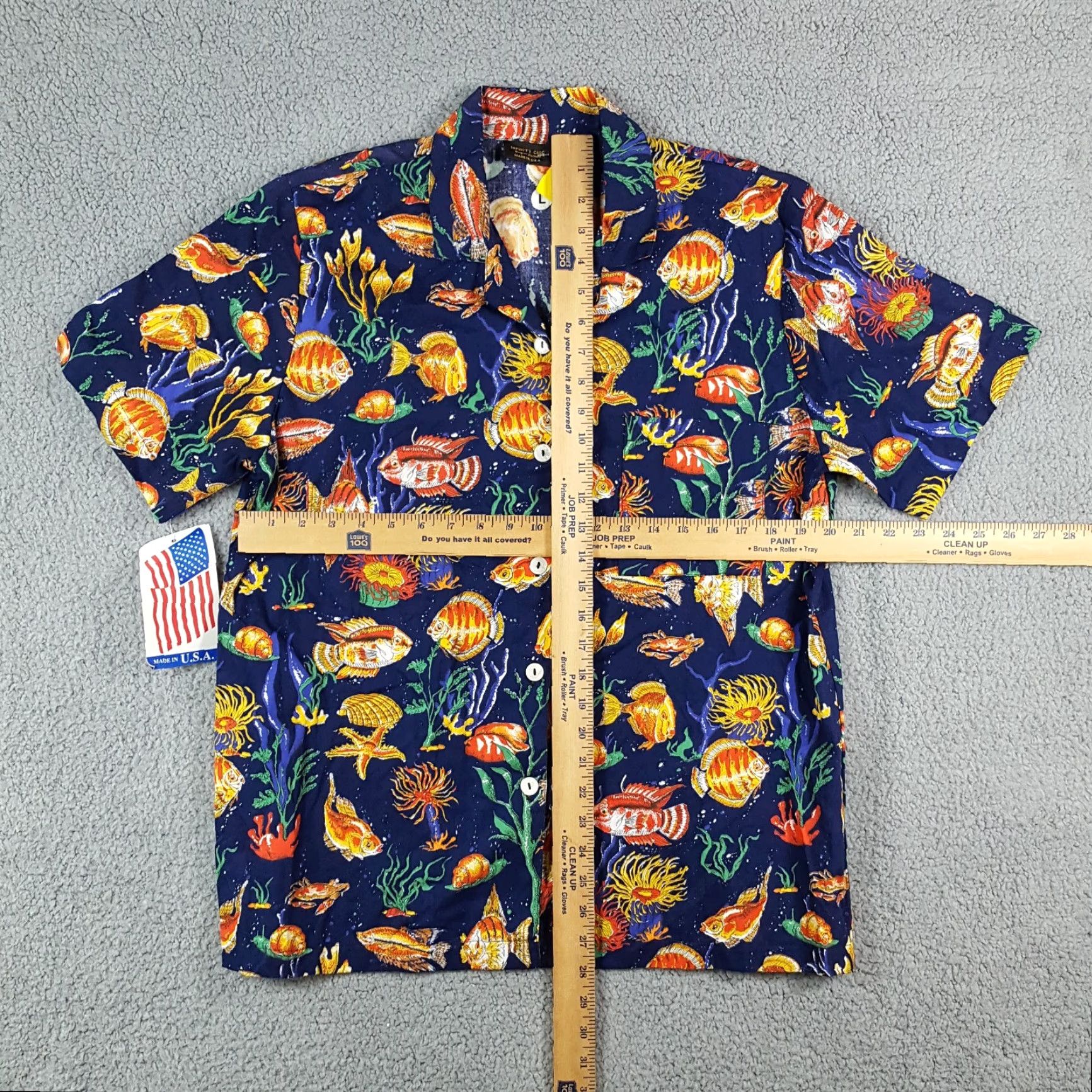 Vintage Vintage Infinity Chic Men's Long Sleeve Button-Up Shirt Size Large Blue 90s Beach Ocean Retro Size US L / EU 52-54 / 3 - 7 Thumbnail