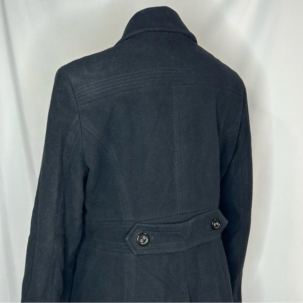 Calvin Klein Calvin Klein Black Wool Double Breasted Peacoat, 10 Size L / US 10 / IT 46 - 7 Thumbnail