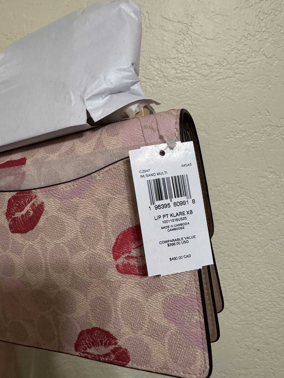 Coach COACH Klare Crossbody Bag Signature Canvas With Lips Print Size ONE SIZE - 11 Thumbnail