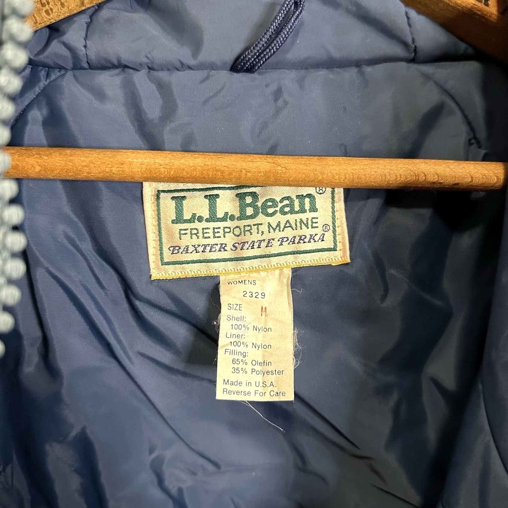 Vintage VINTAGE L.L. Bean Baxter State Parka Women’s Medium Nylon USA Made Blue Full Zip Parka Size M / US 6-8 / IT 42-44 - 4 Thumbnail