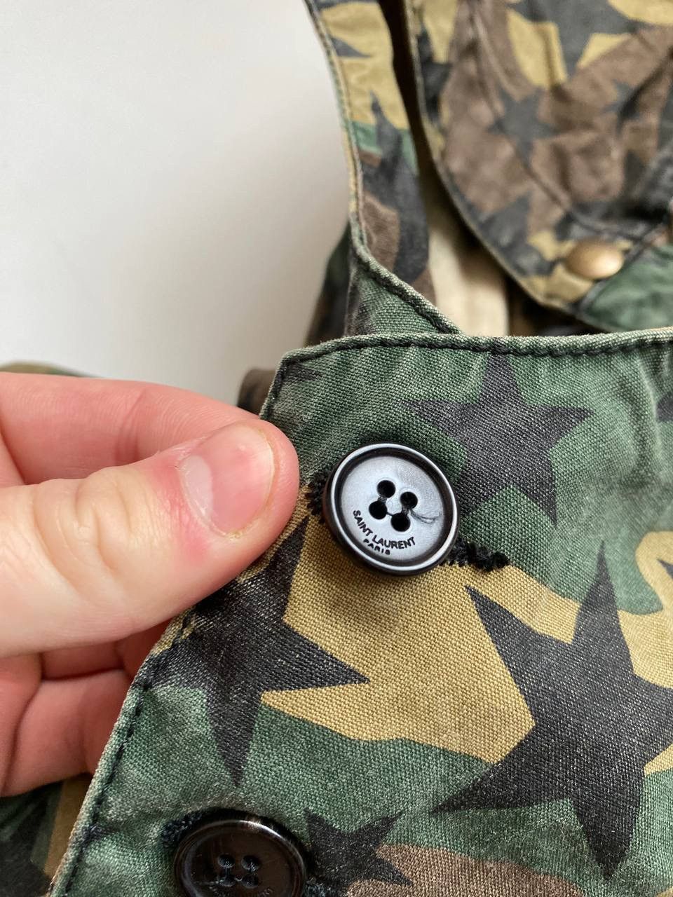 Saint Laurent Paris × Yves Saint Laurent VERY RARE Saint Laurent star camo parka hoodie Size US S / EU 44-46 / 1 - 7 Thumbnail