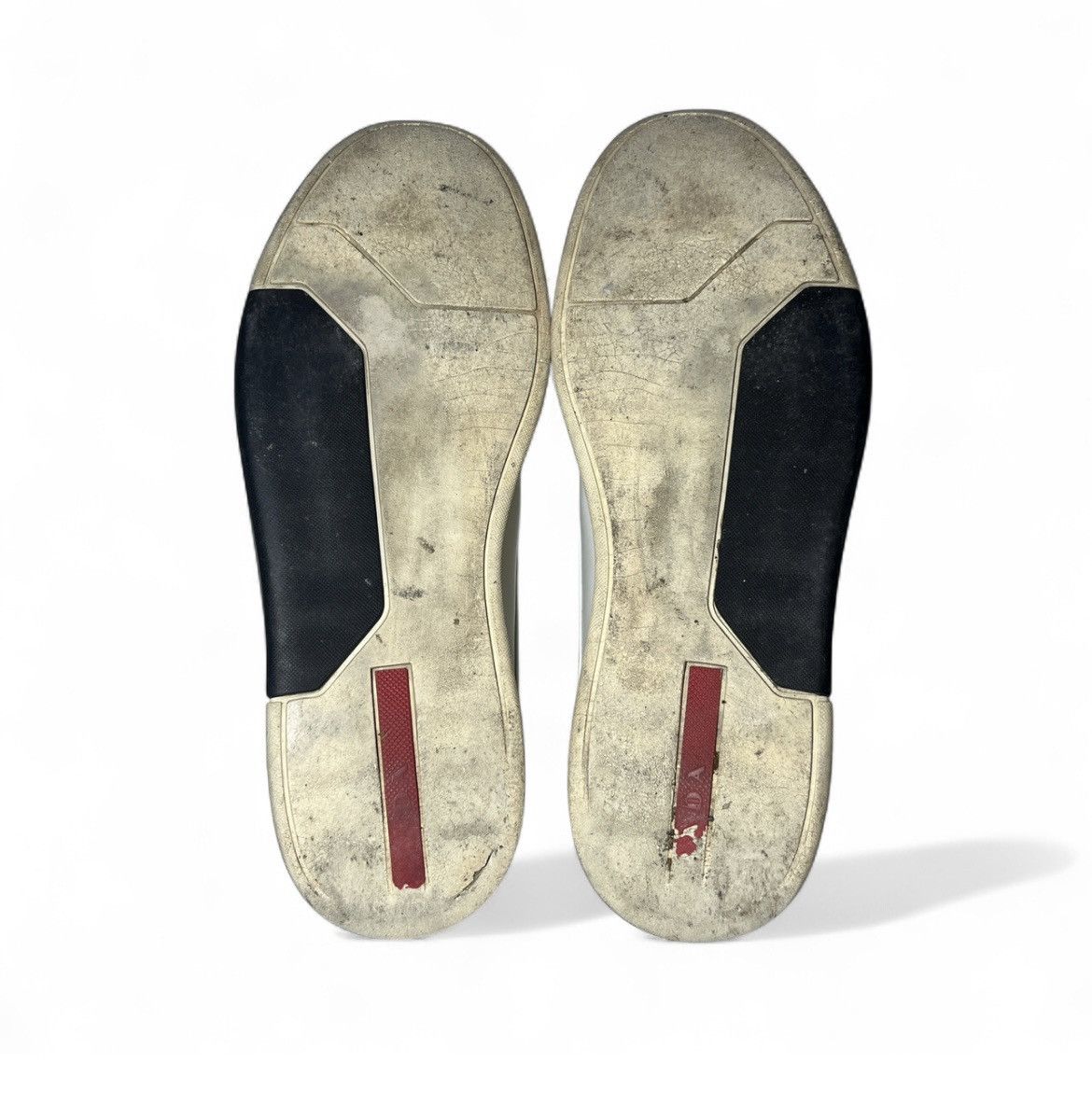 Prada Prada white low top sneaker Size US 8.5 / EU 41-42 - 8 Thumbnail
