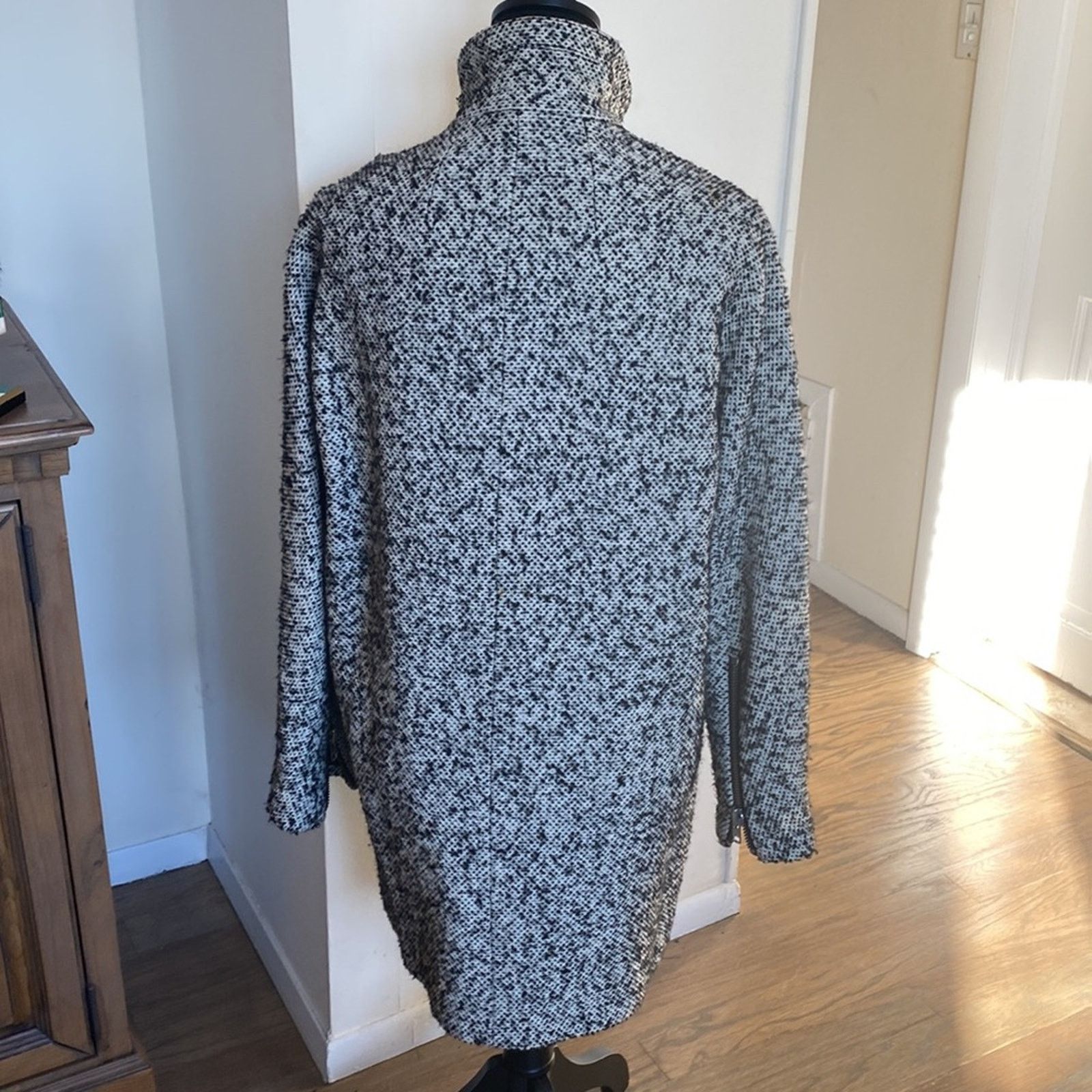 Madewell Madewell Tweed 3/4 Length City Grid Coat Size 2 Size XS / US 0-2 / IT 36-38 - 3 Thumbnail