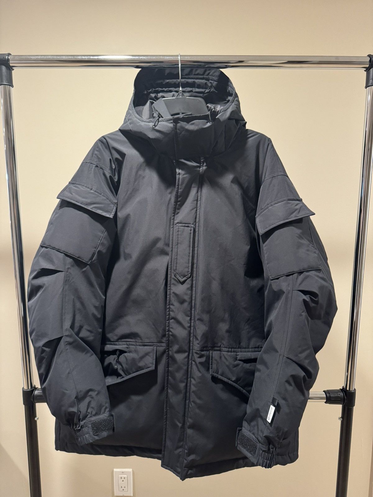 image of Daiwa x Daiwa Pier39 Gore-Tex Windstopper Tech Mil Ecwcs Down Parka in Black, Men's (Size Small)