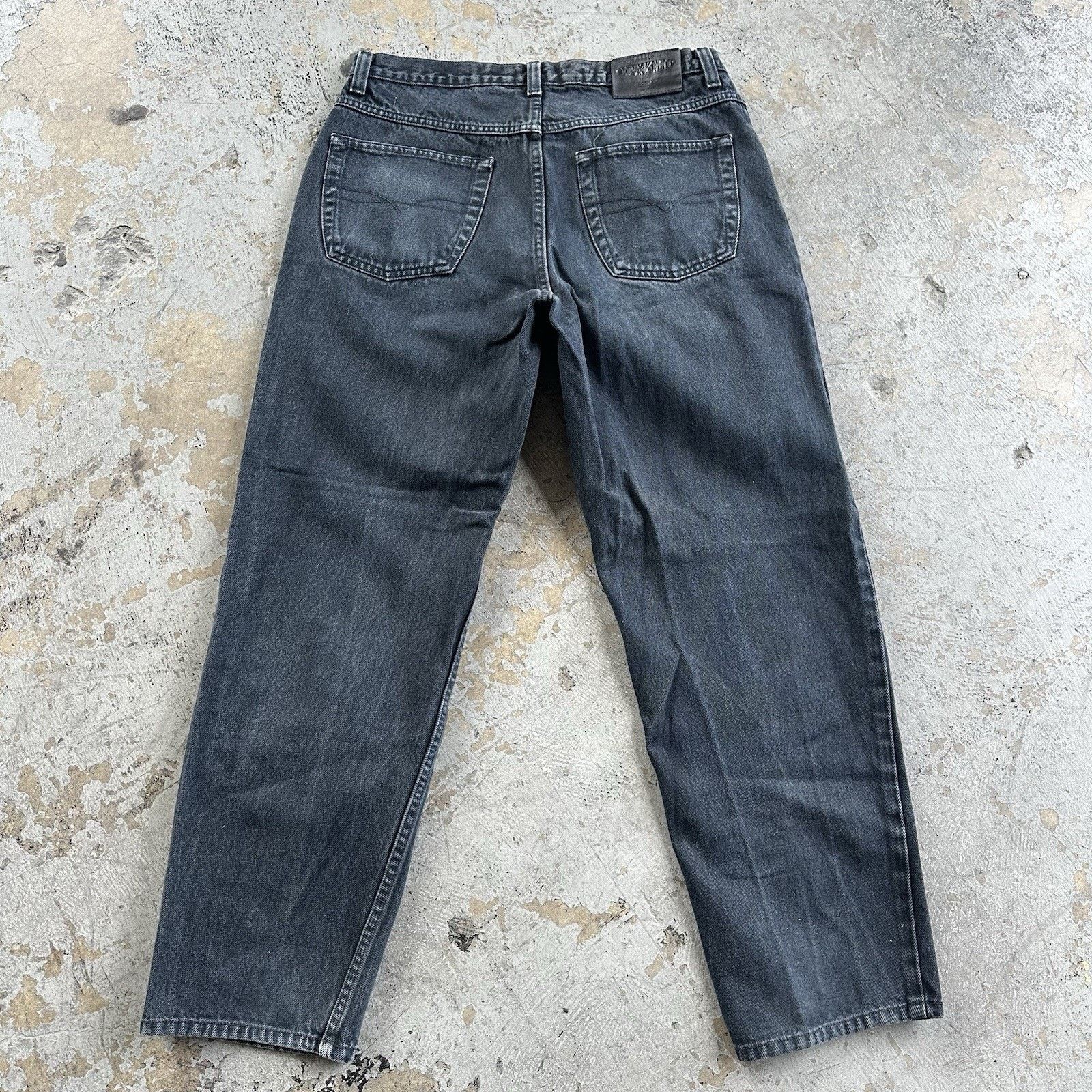 Anchor Blue × Vintage Vintage Anchor Blue Faded Black Loose Denim Jeans 36x30 Size US 36 / EU 52 - 4 Thumbnail