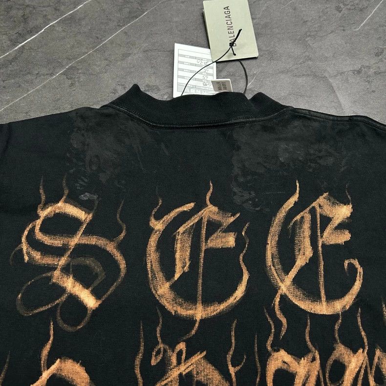 Other Balenciaga Flame Sanskrit Clay Dyeing Short Sleeve Size US S / EU 44-46 / 1 - 5 Thumbnail