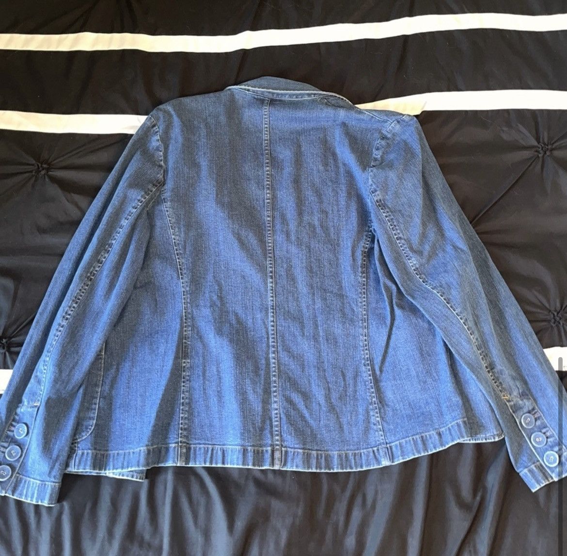 Talbots Women’s denim blazer Size L / US 10 / IT 46 - 4 Thumbnail