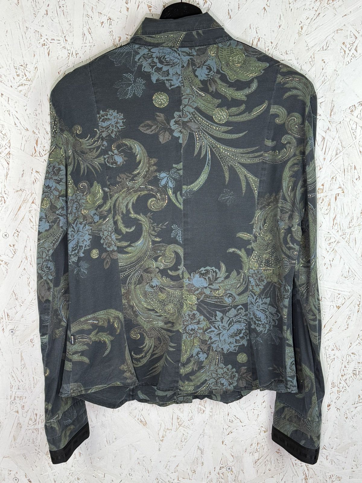 Just Cavalli Vintage Just Cavalli Baroque Floral Print Long Sleeve Shirt Size L / US 10 / IT 46 - 6 Thumbnail
