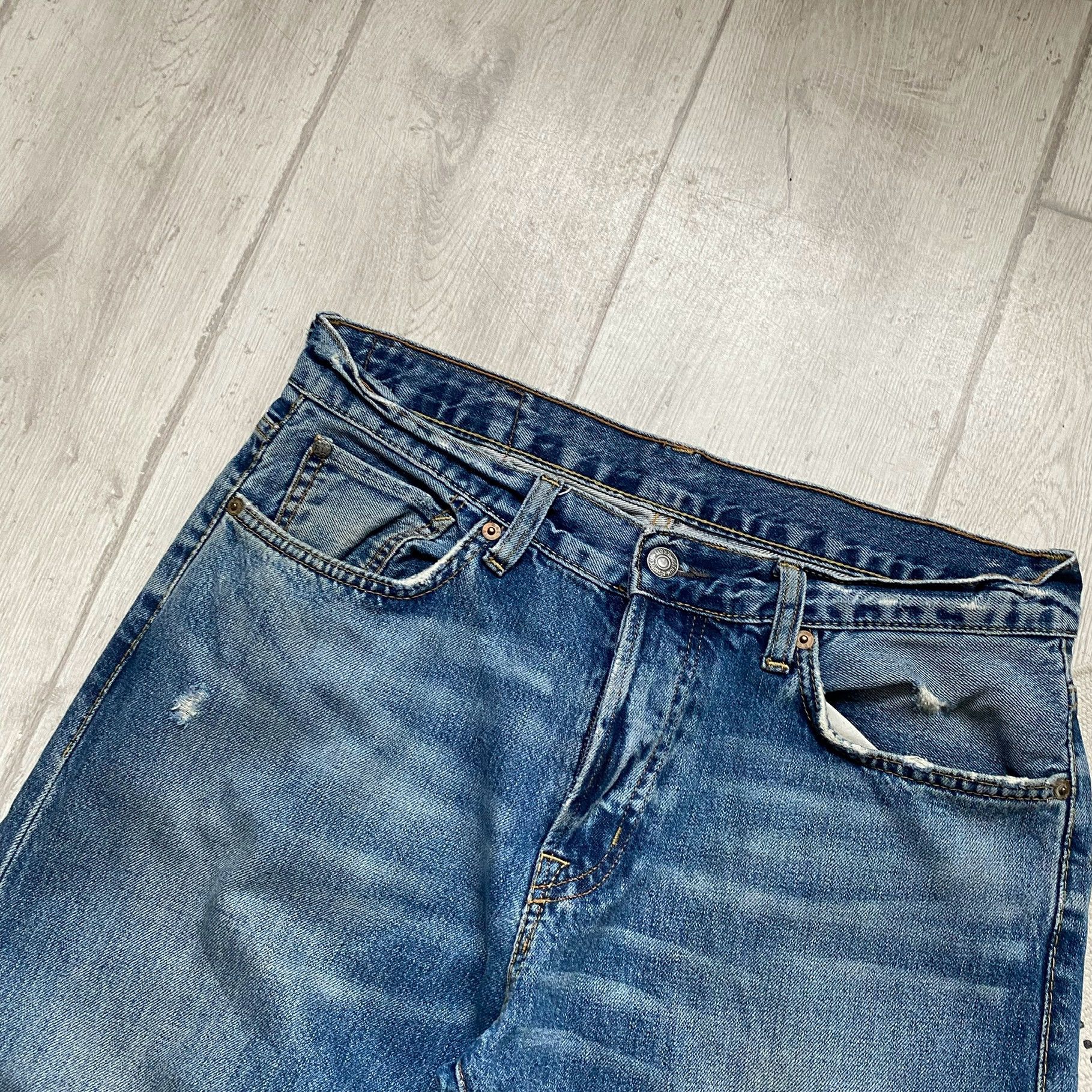 Polo Ralph Lauren 👖Vintage Polo Ralph Lauren Denim Supply Distressed jeans Size US 32 / EU 48 - 5 Thumbnail