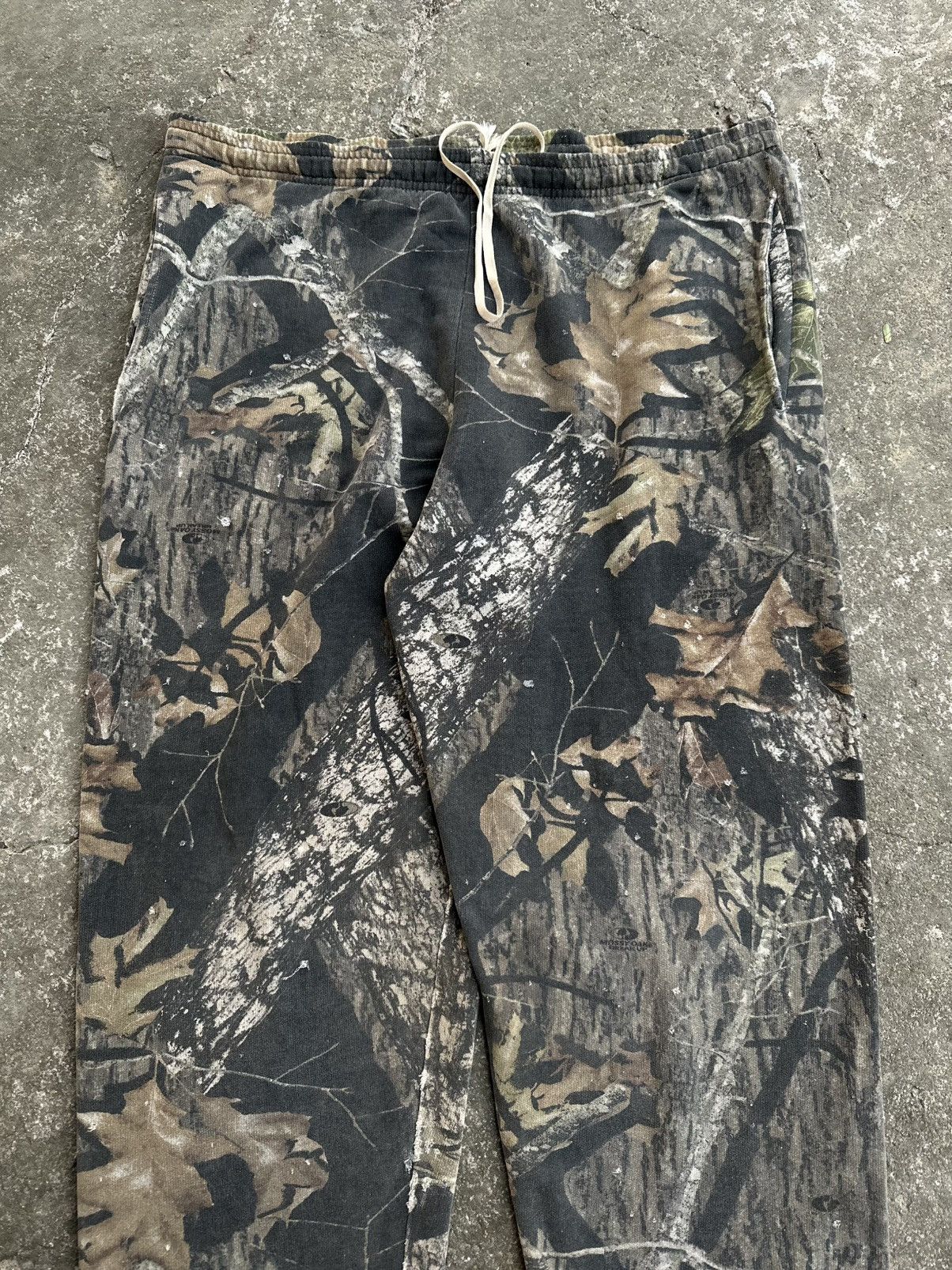 Carhartt × Wrangler (36-40x32) Crazy Vintage Distressed Faded Camo Baggy Pants Size US 36 / EU 52 - 3 Thumbnail