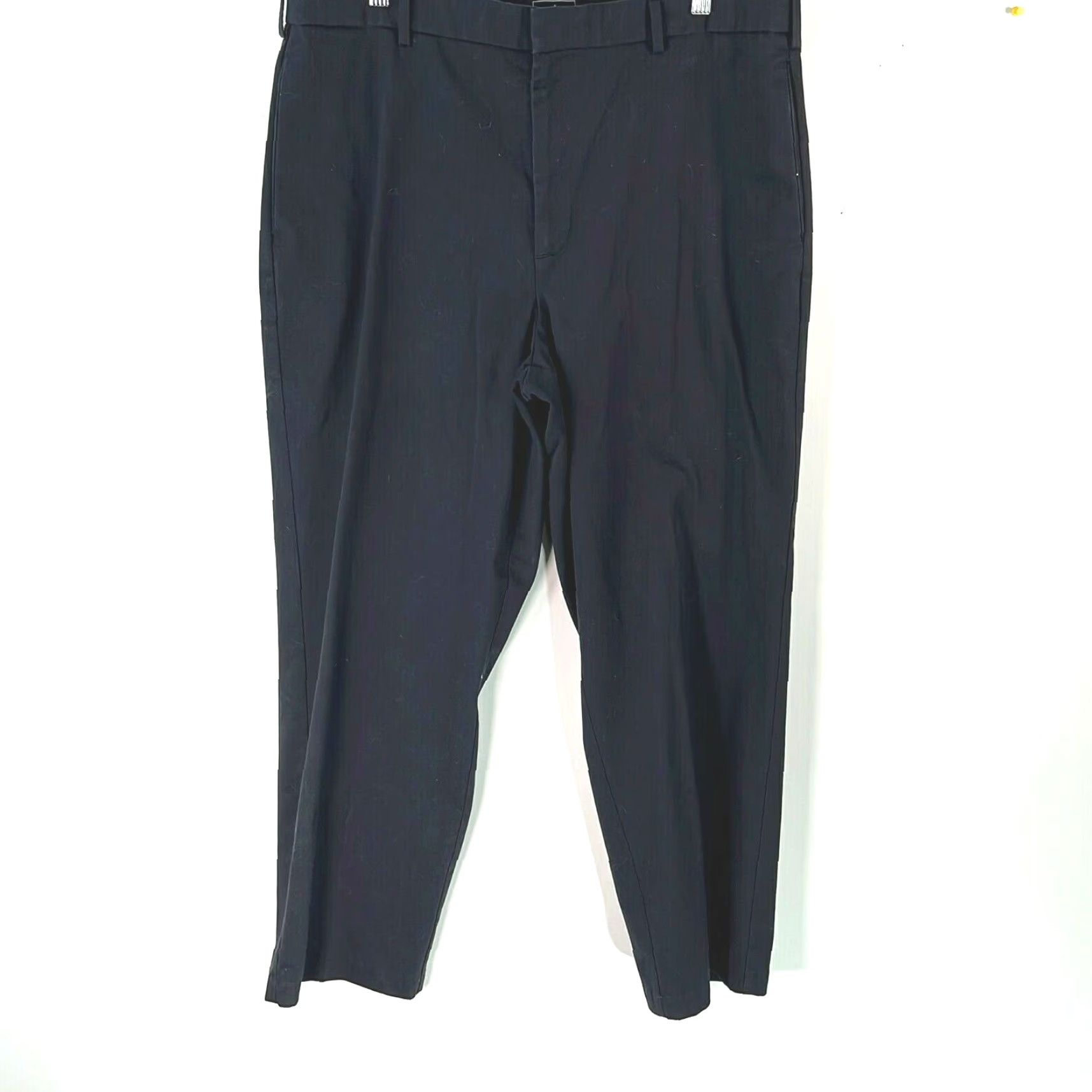 Dockers DOCKERS Mens Flat Front Relaxed Mid Rise Casual Black Dress Pants 36X30 Size US 36 / EU 52 - 2 Thumbnail